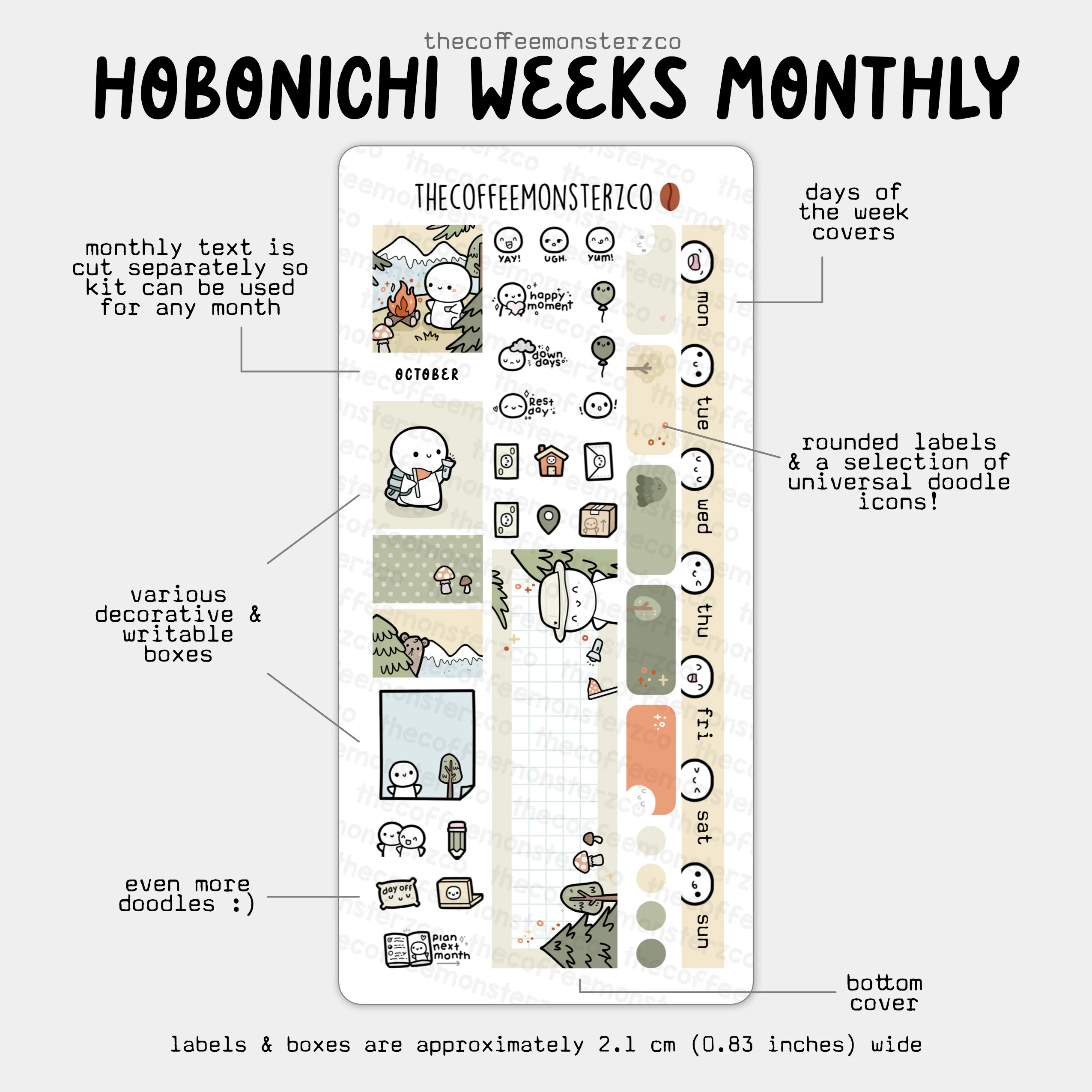 2025 Hobonichi Weeks Monthly Kits - Image 14