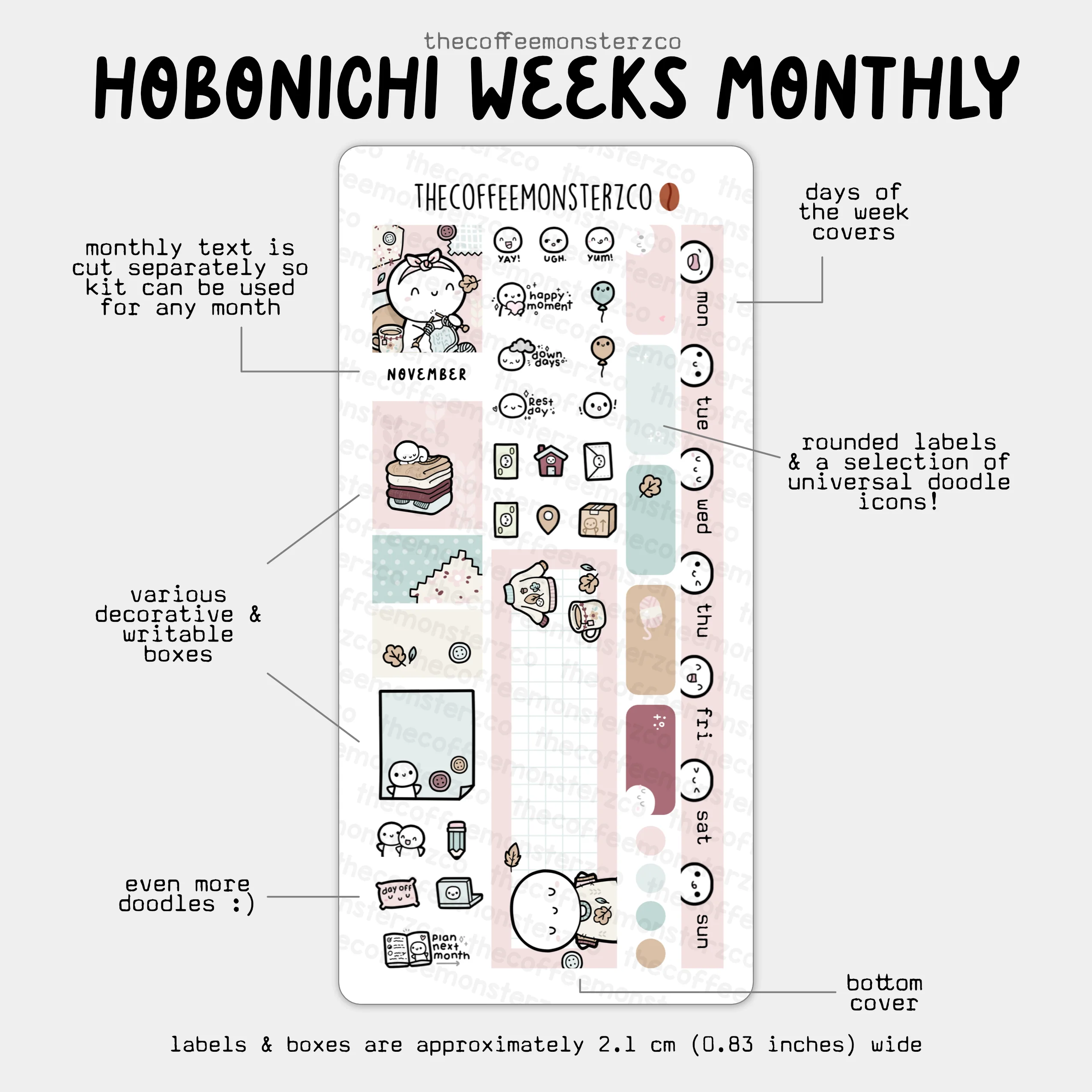 2025 Hobonichi Weeks Monthly Kits - Image 15