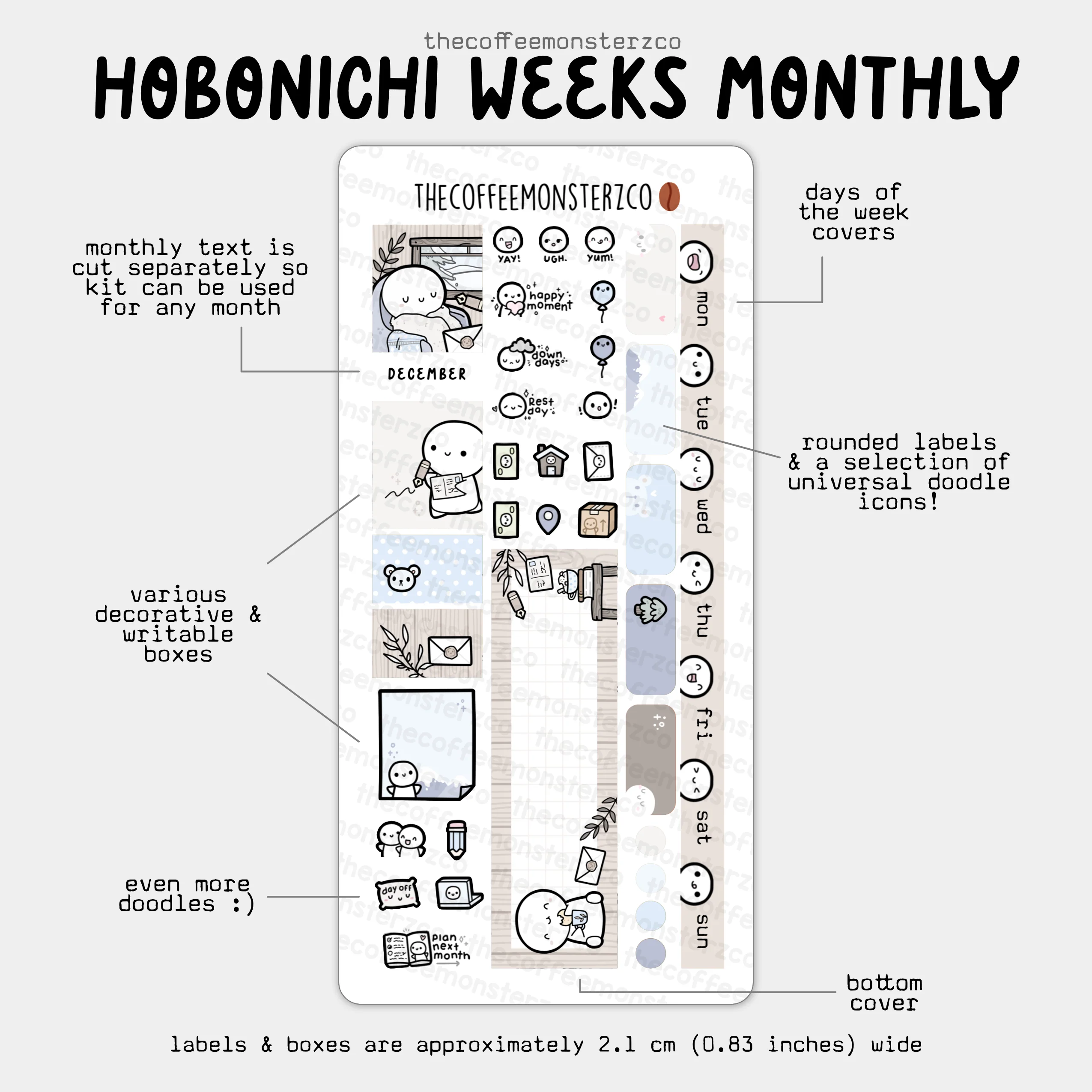 2025 Hobonichi Weeks Monthly Kits - Image 16