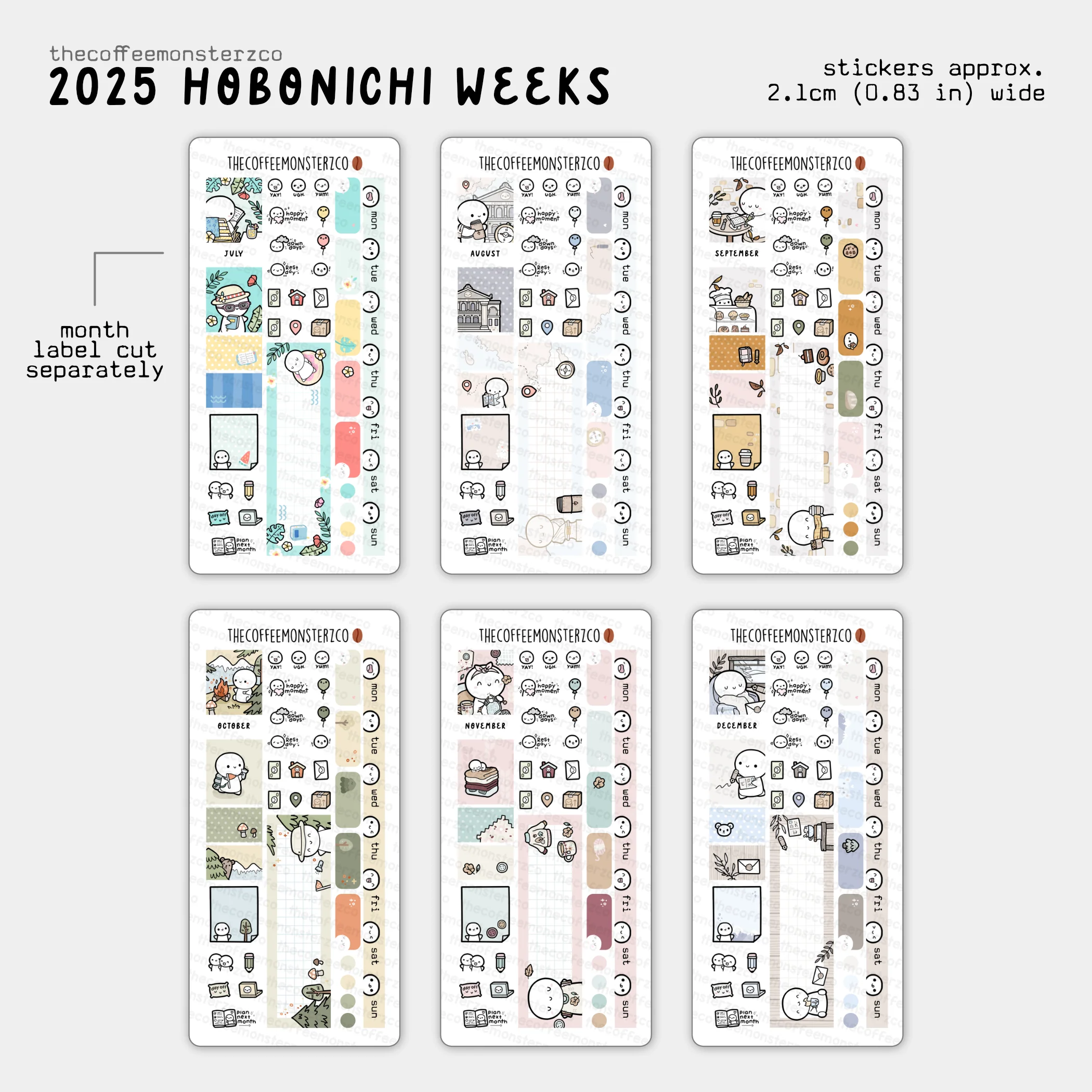 2025 Hobonichi Weeks Monthly Kits - Image 3