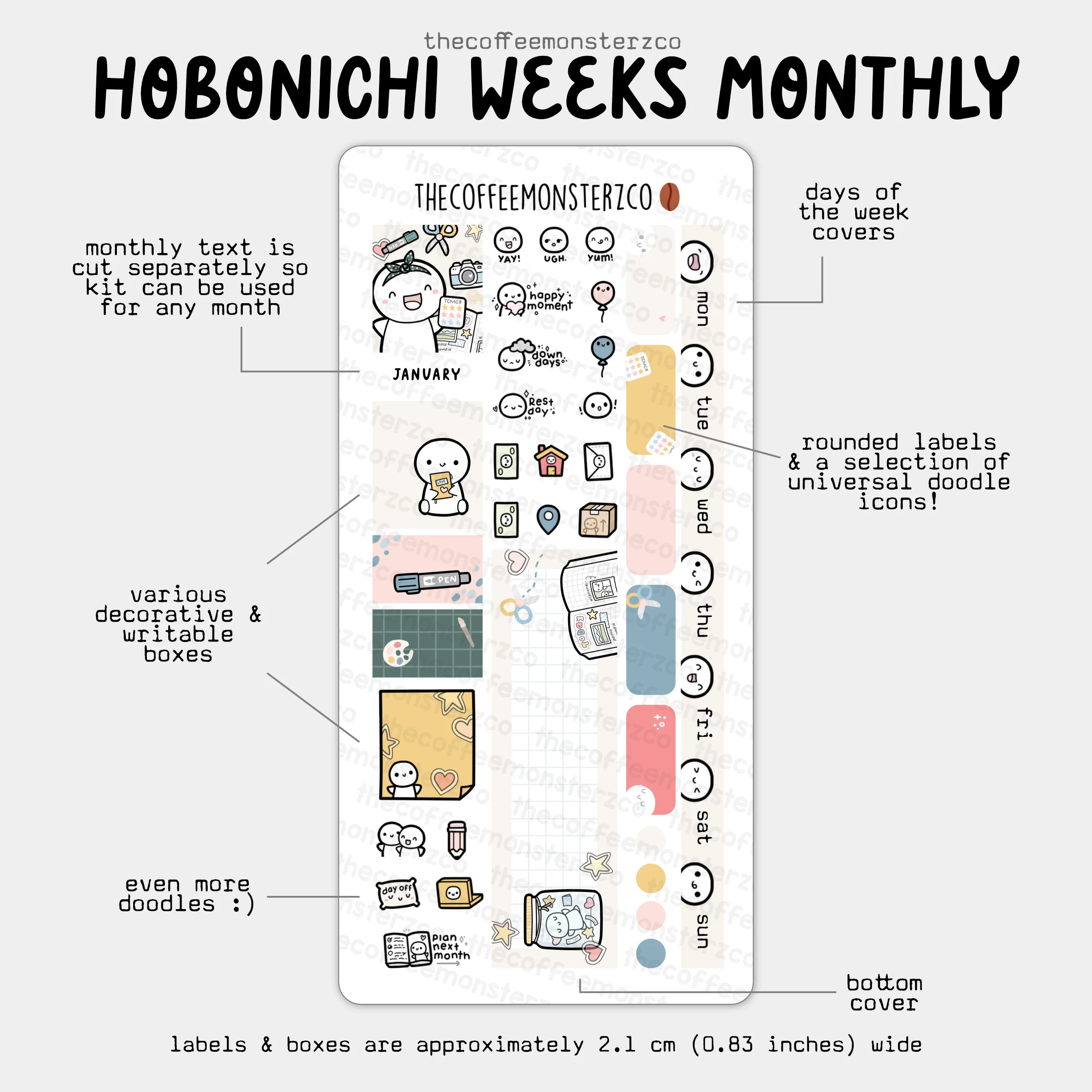 2025 Hobonichi Weeks Monthly Kits - Image 5