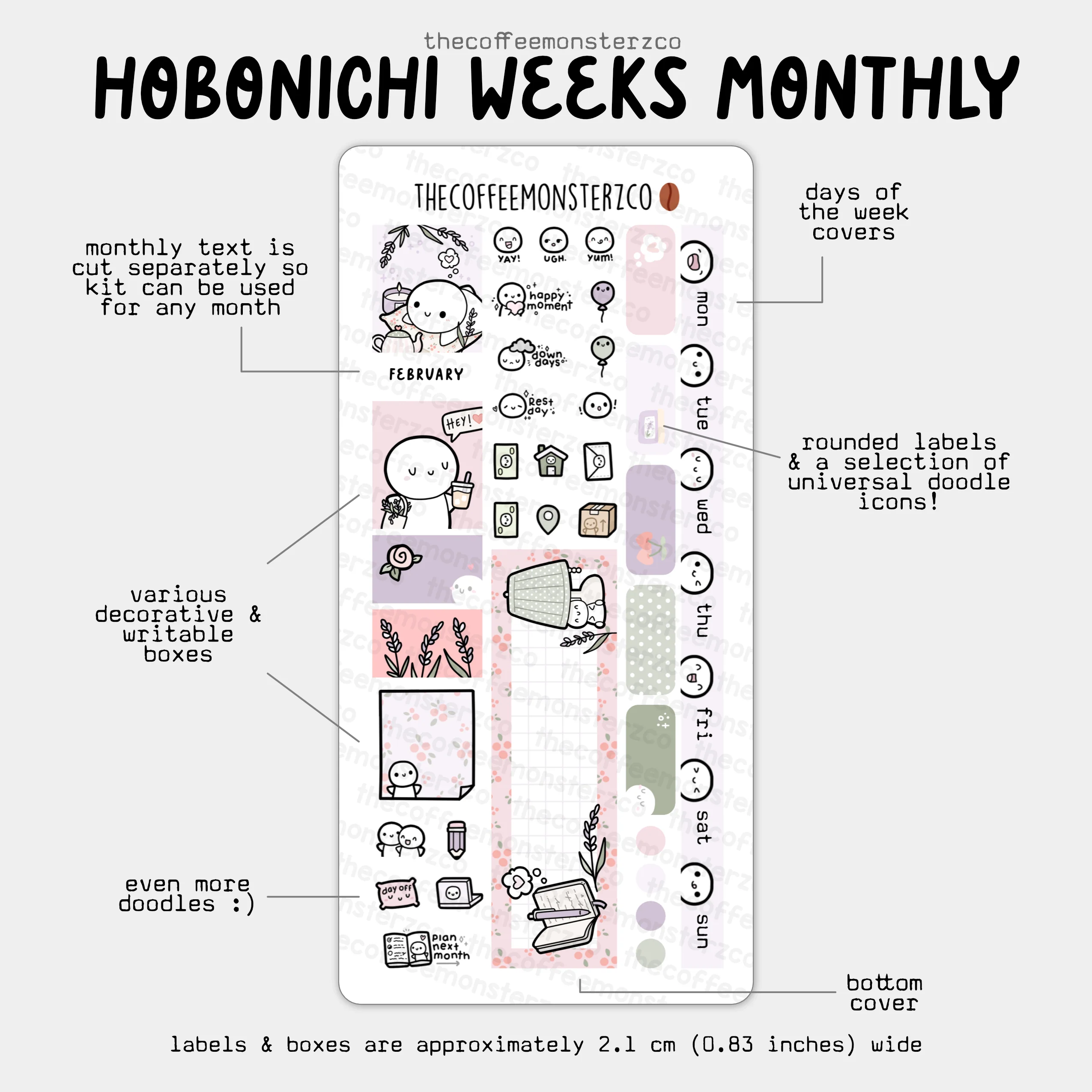 2025 Hobonichi Weeks Monthly Kits - Image 6