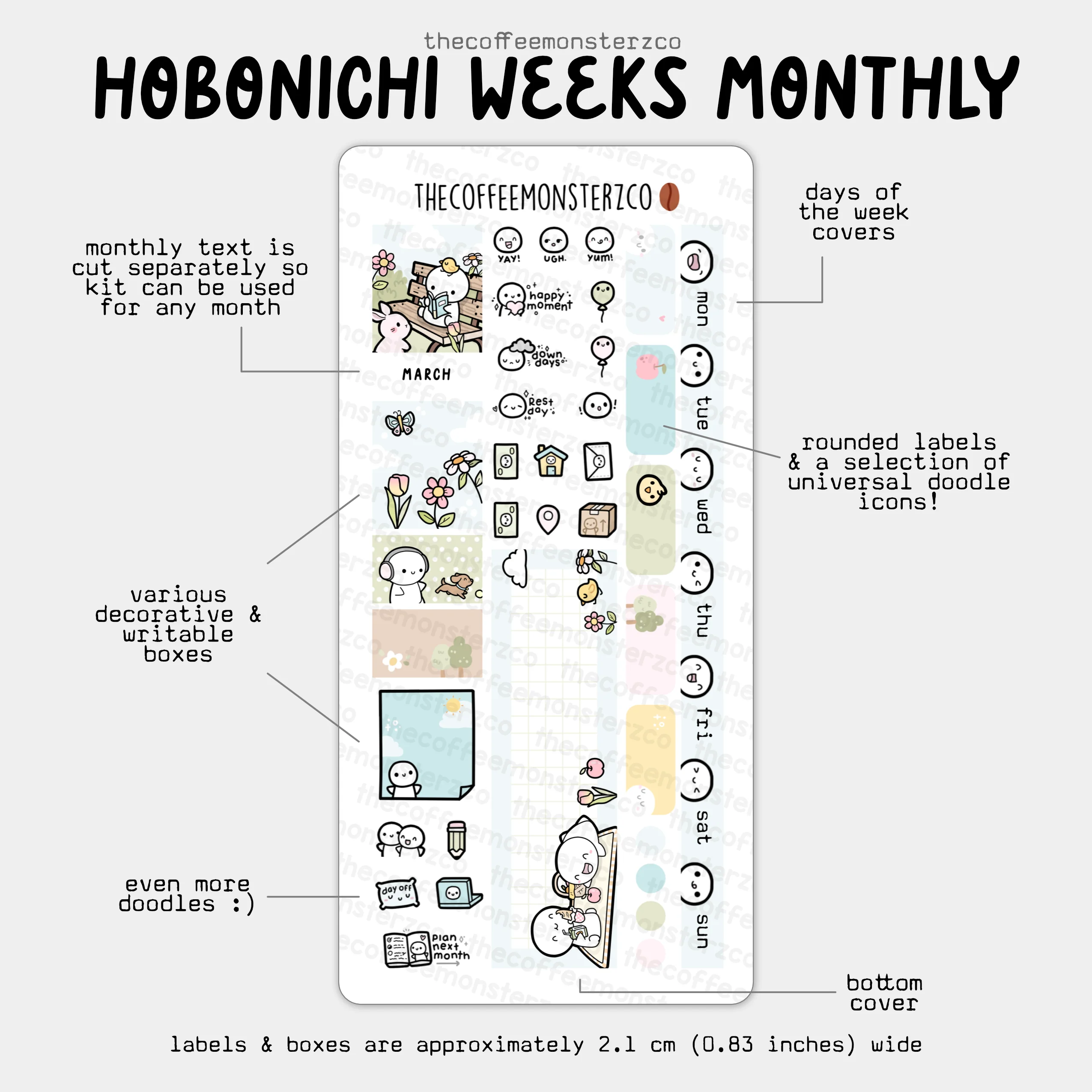2025 Hobonichi Weeks Monthly Kits - Image 7