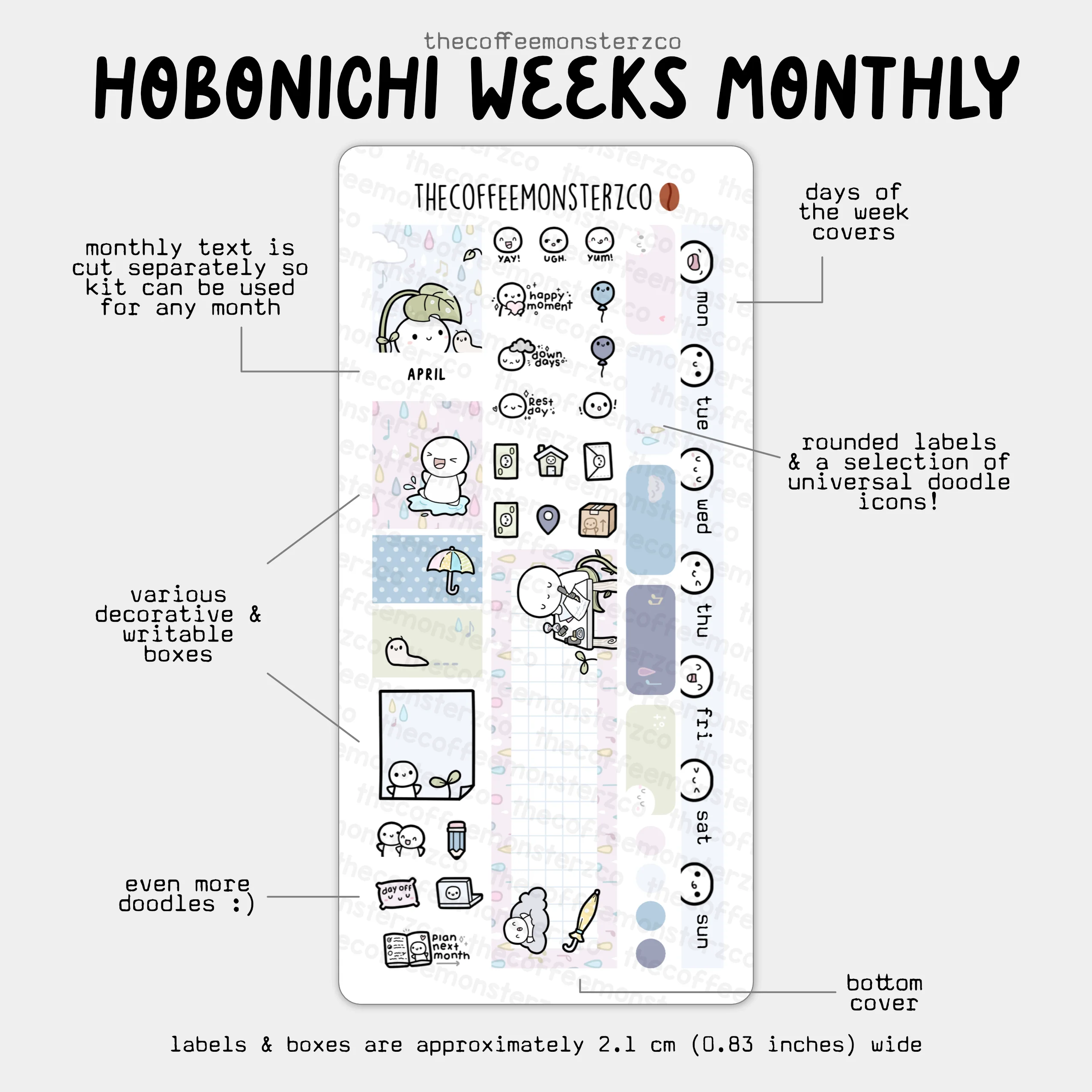 2025 Hobonichi Weeks Monthly Kits - Image 8