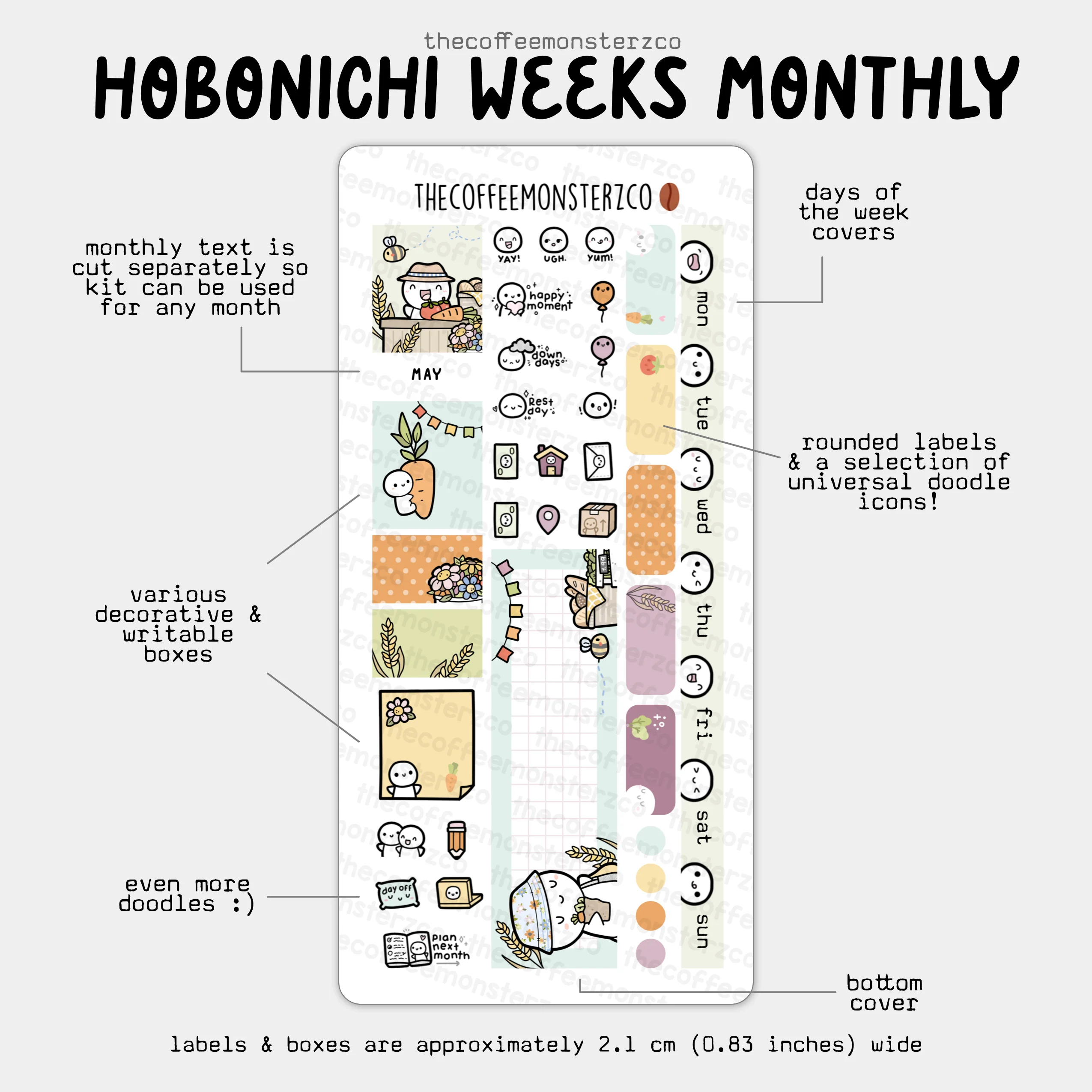 2025 Hobonichi Weeks Monthly Kits - Image 9