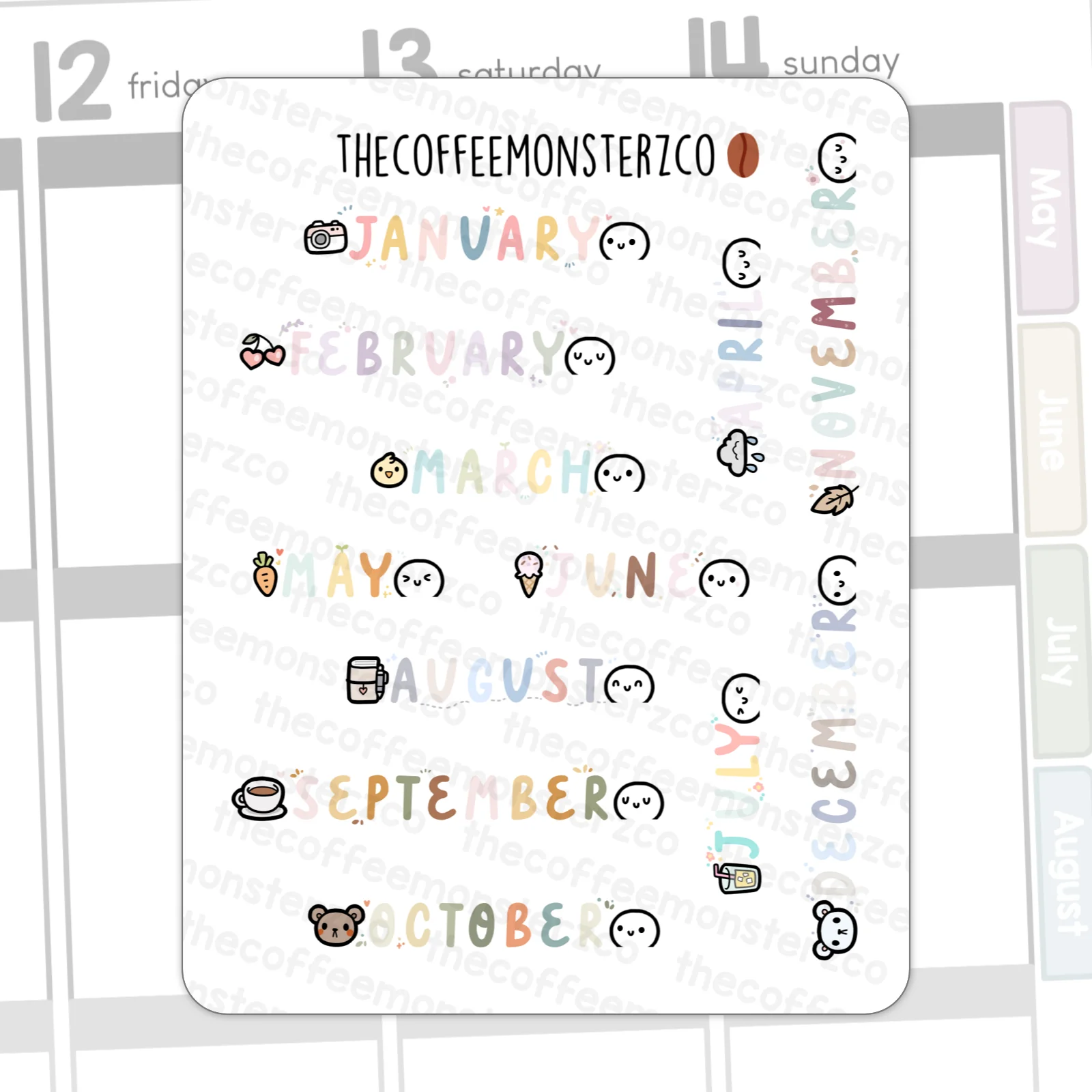 2025 Monthly Headings - Image 3