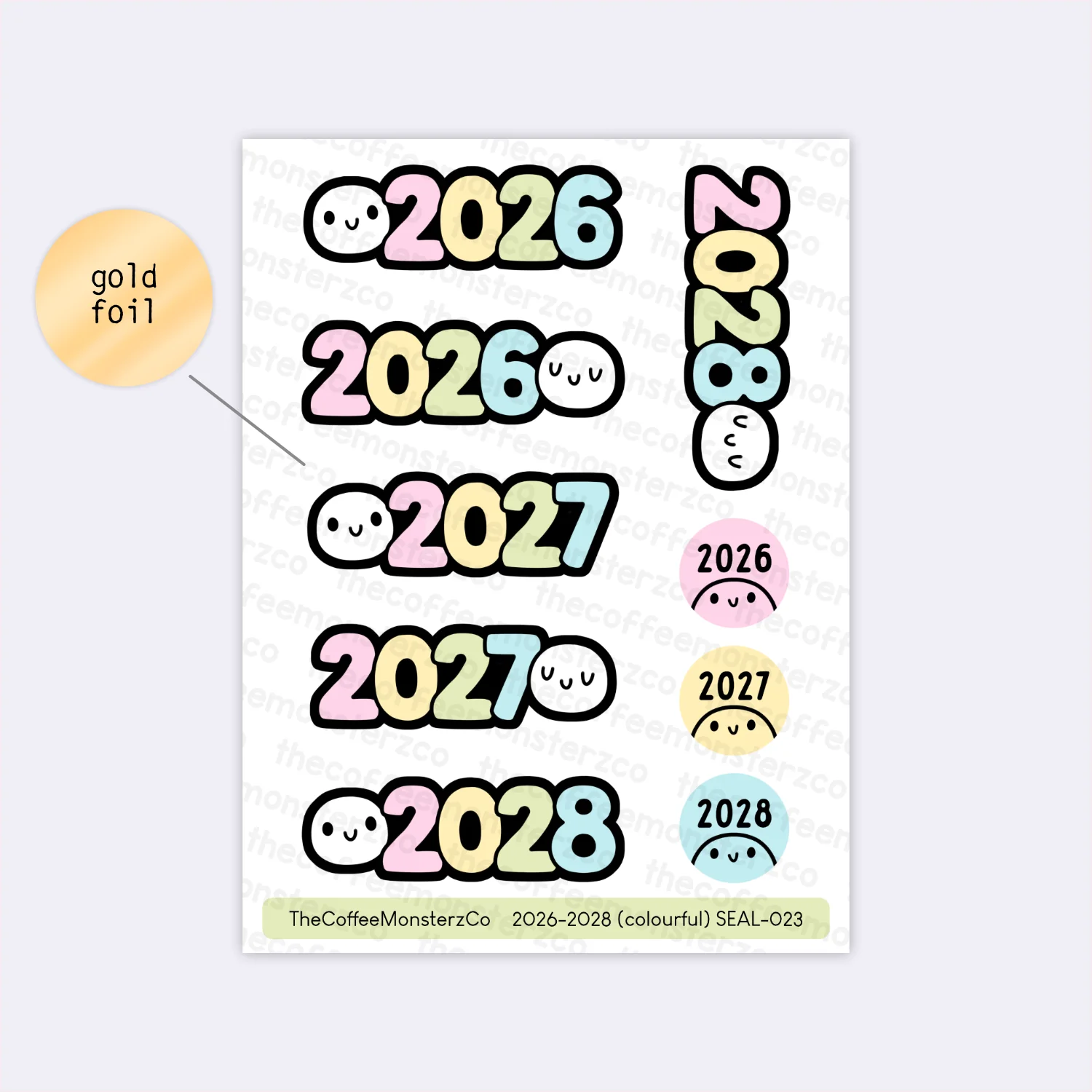 2026, 2027, 2028 - Sticker Seals - Image 3