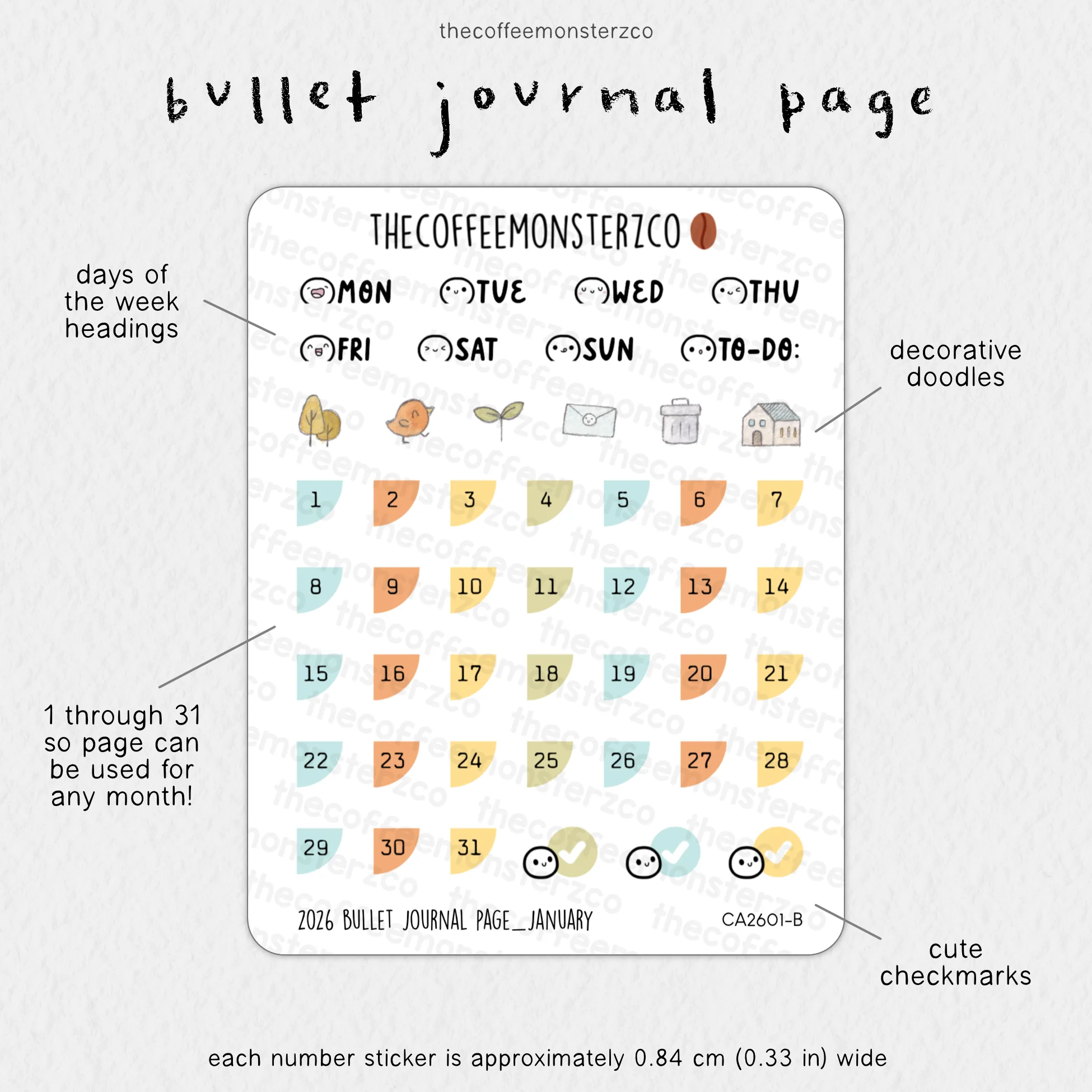 2026 Bullet Journal Page - Image 4