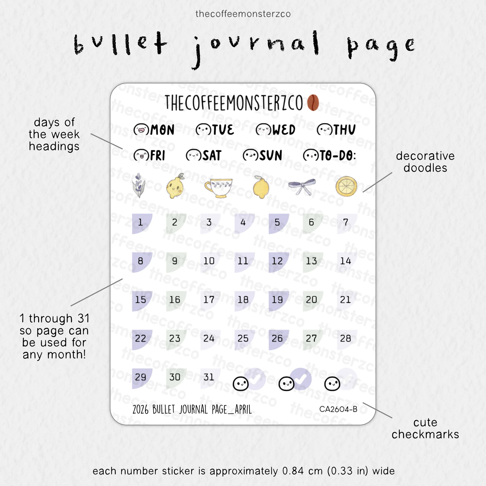 2026 Bullet Journal Page - Image 7