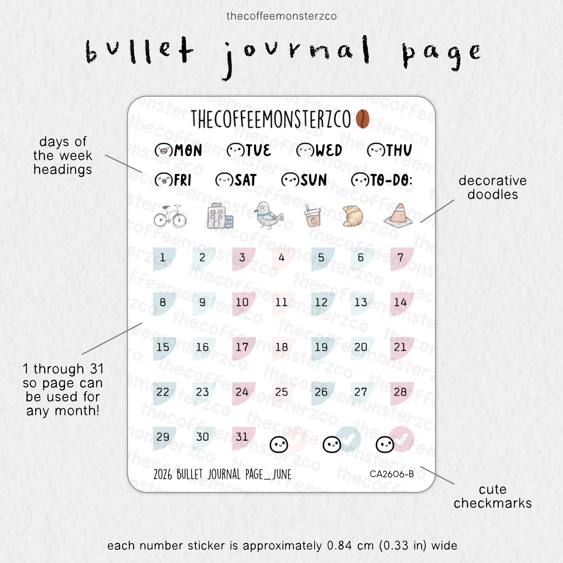 2026 Bullet Journal Page - Image 9