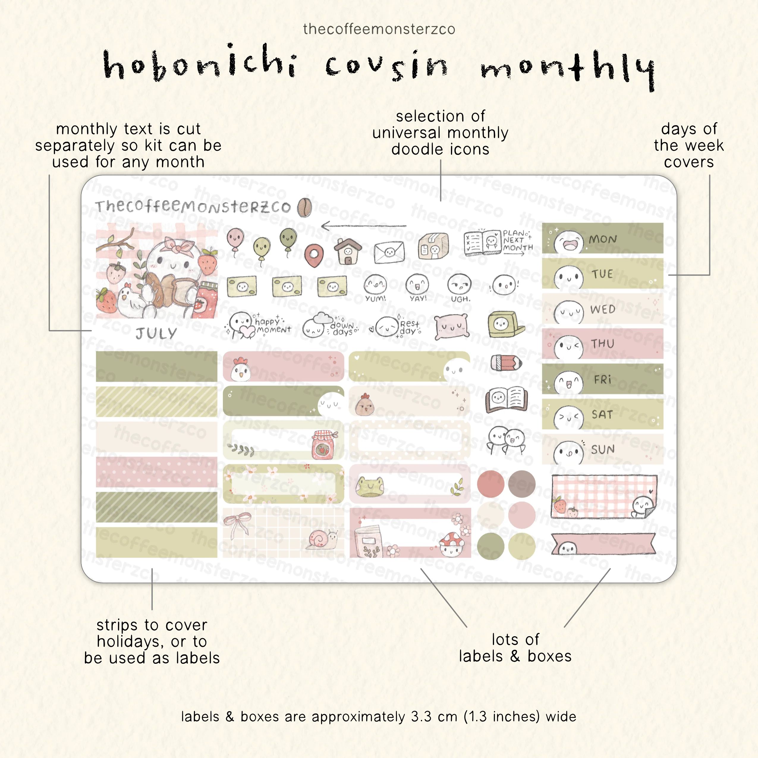 2026 Hobonichi Cousin Monthly Kits - Image 10