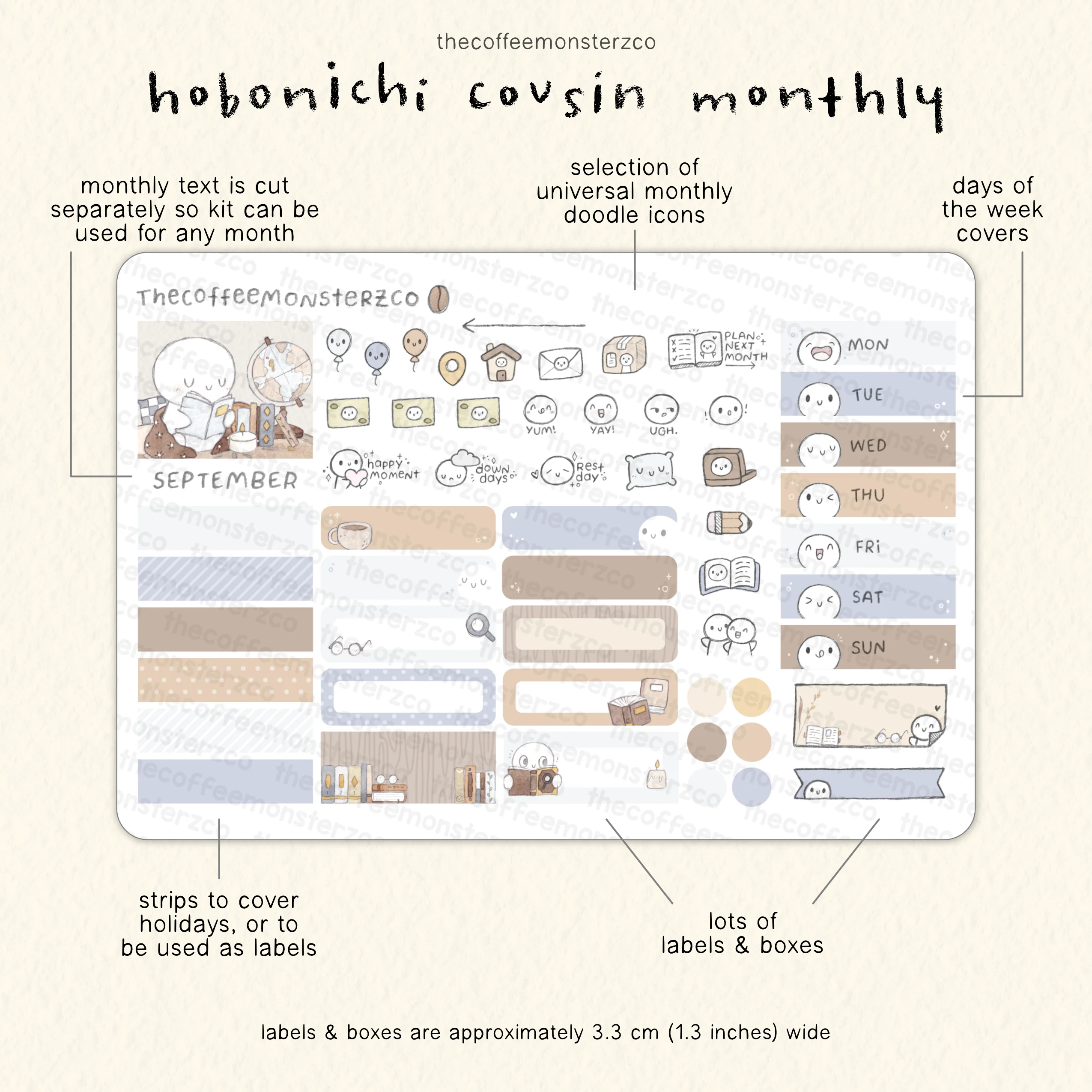 2026 Hobonichi Cousin Monthly Kits - Image 12