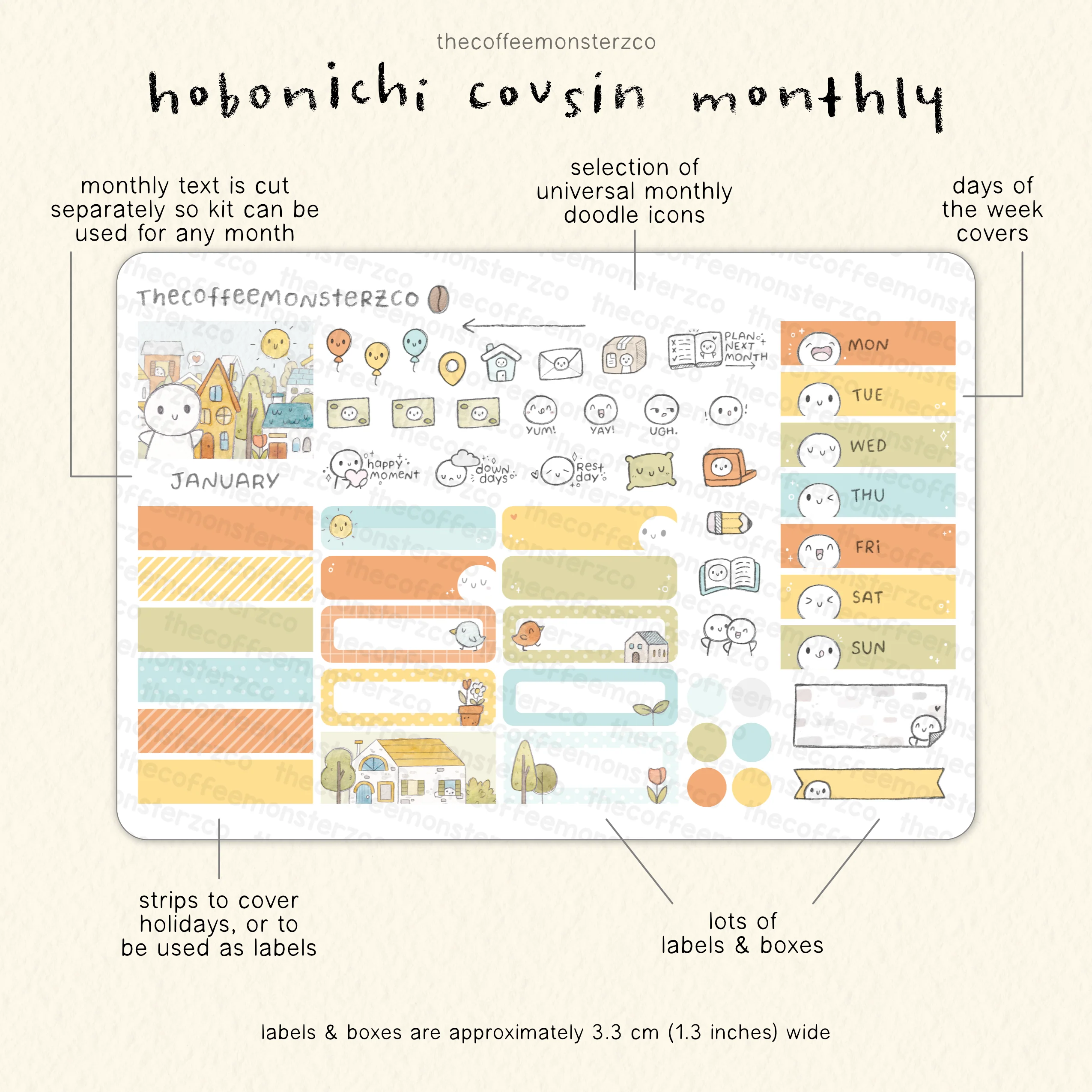 2026 Hobonichi Cousin Monthly Kits - Image 4