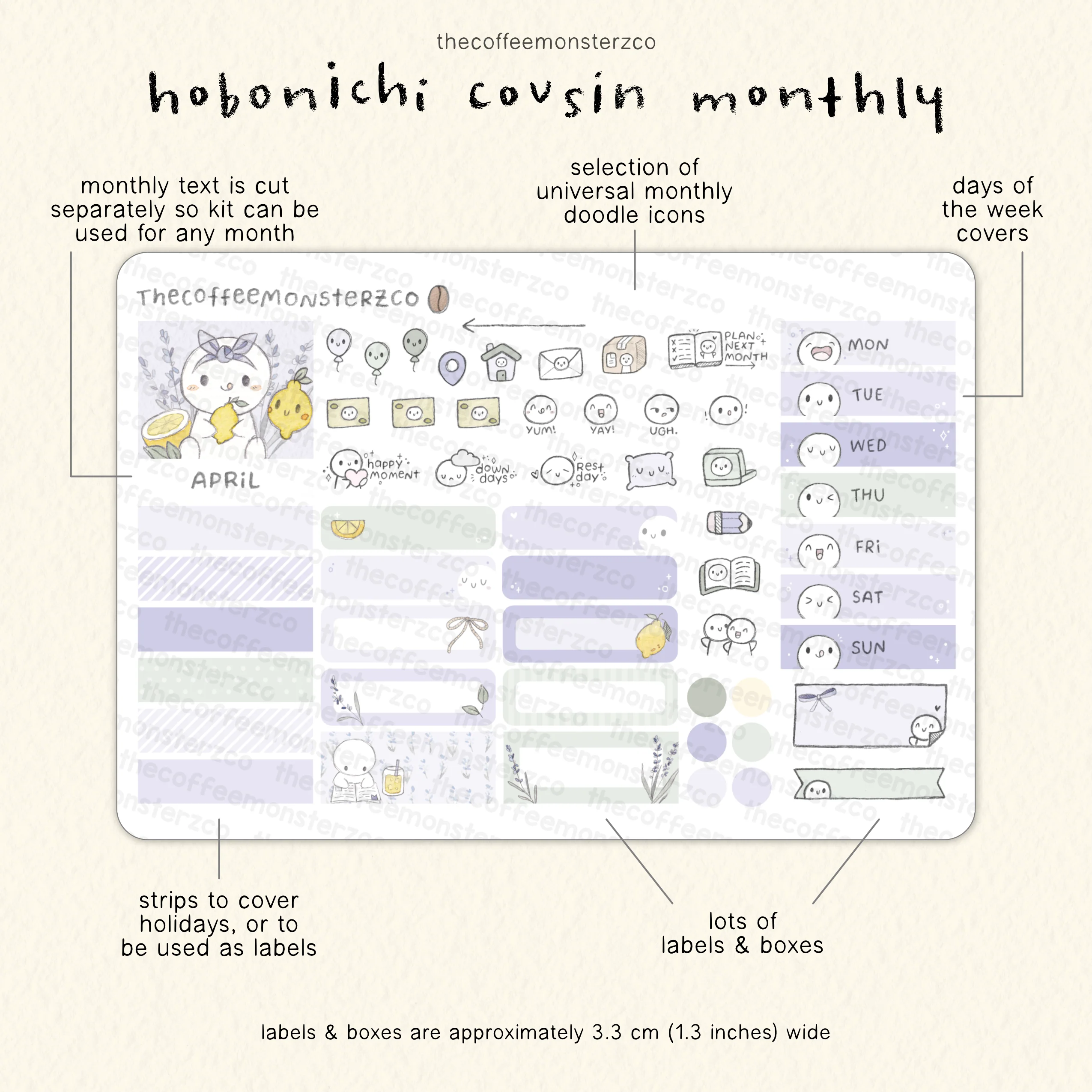 2026 Hobonichi Cousin Monthly Kits - Image 7