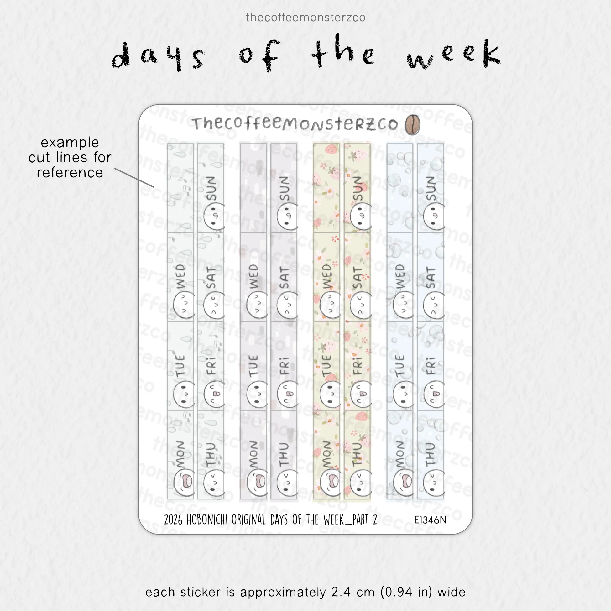 2026 Hobonichi Original Days Of The Week - Image 3