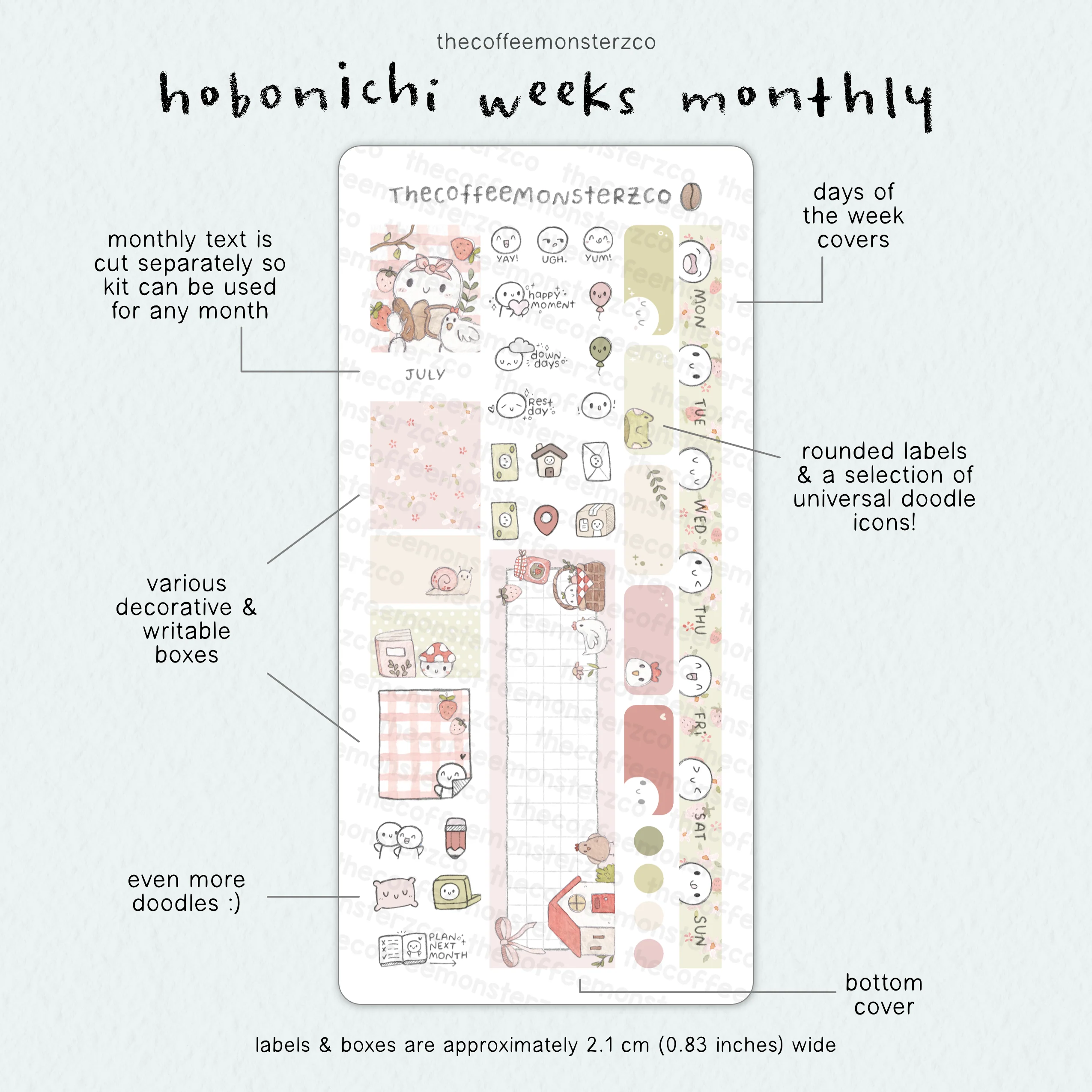 2026 Hobonichi Weeks Monthly Kits - Image 10