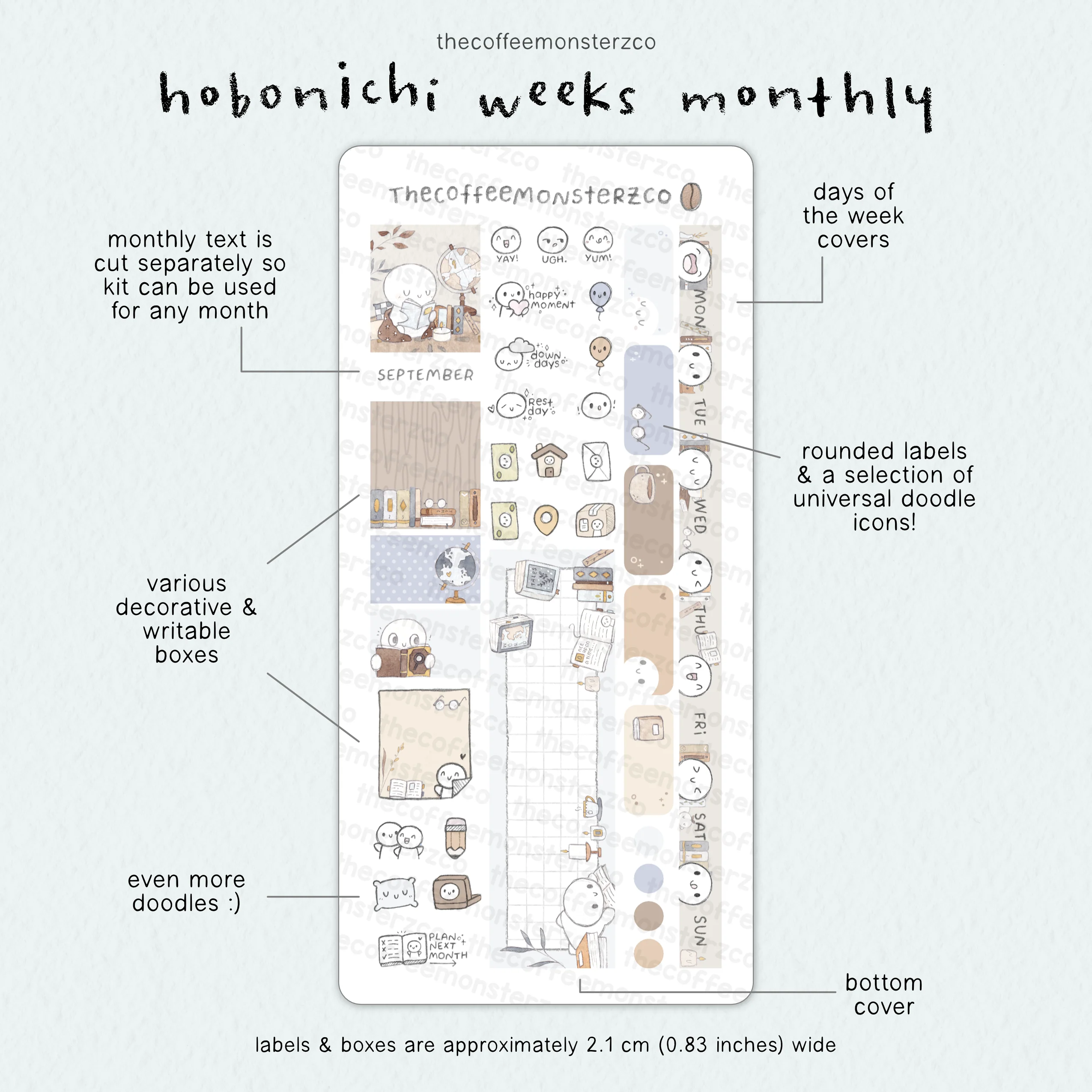 2026 Hobonichi Weeks Monthly Kits - Image 12