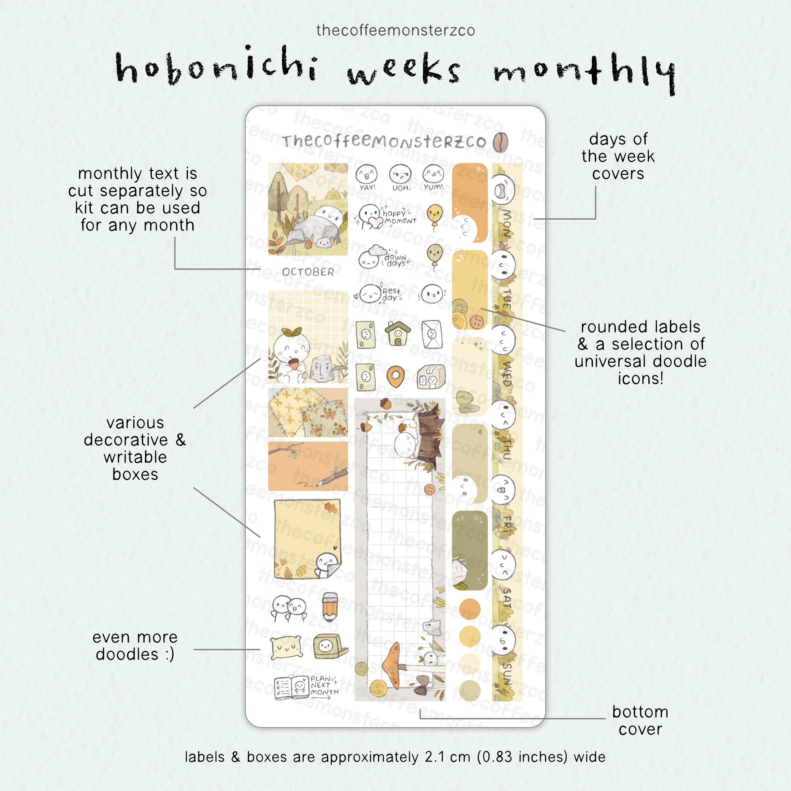 2026 Hobonichi Weeks Monthly Kits - Image 13