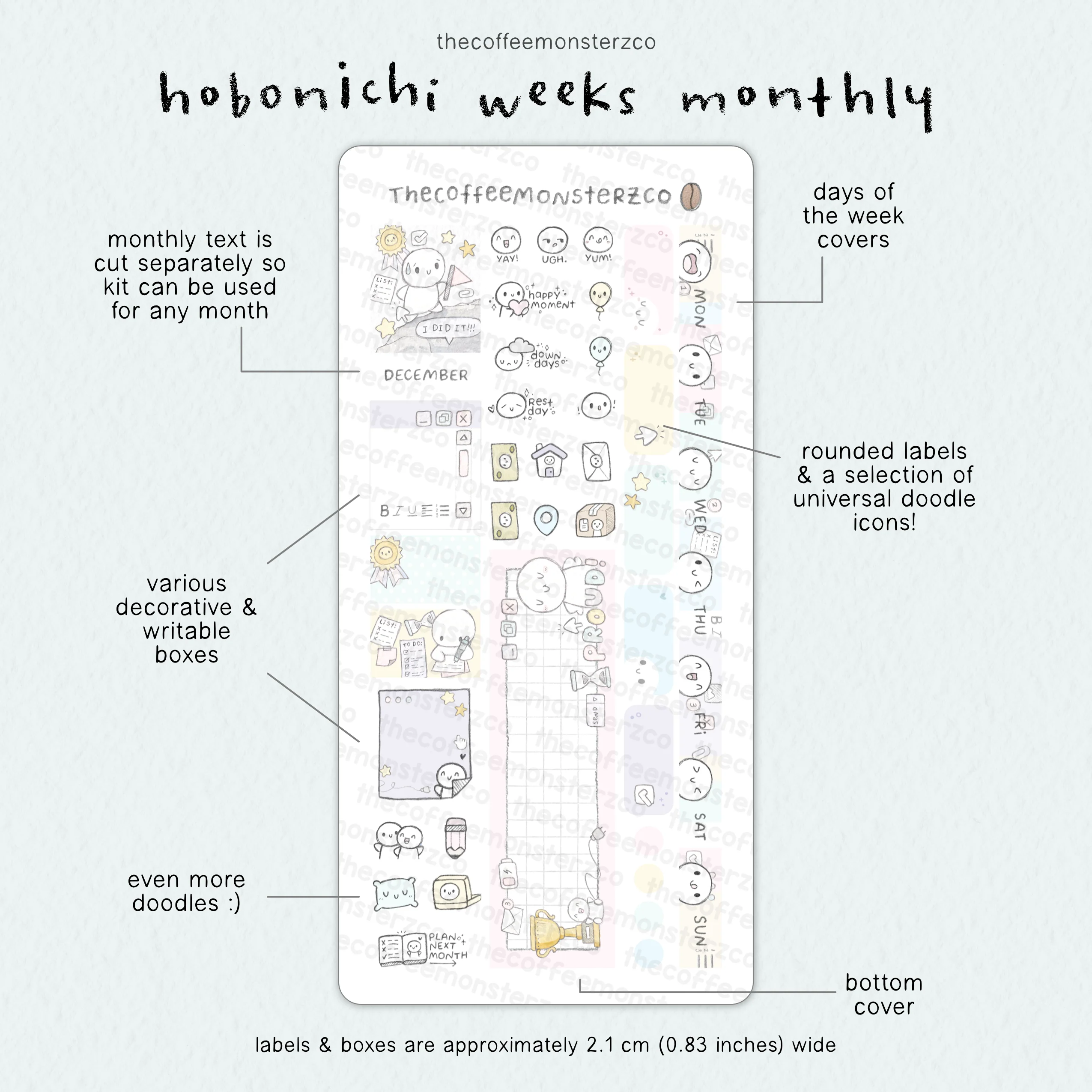 2026 Hobonichi Weeks Monthly Kits - Image 15