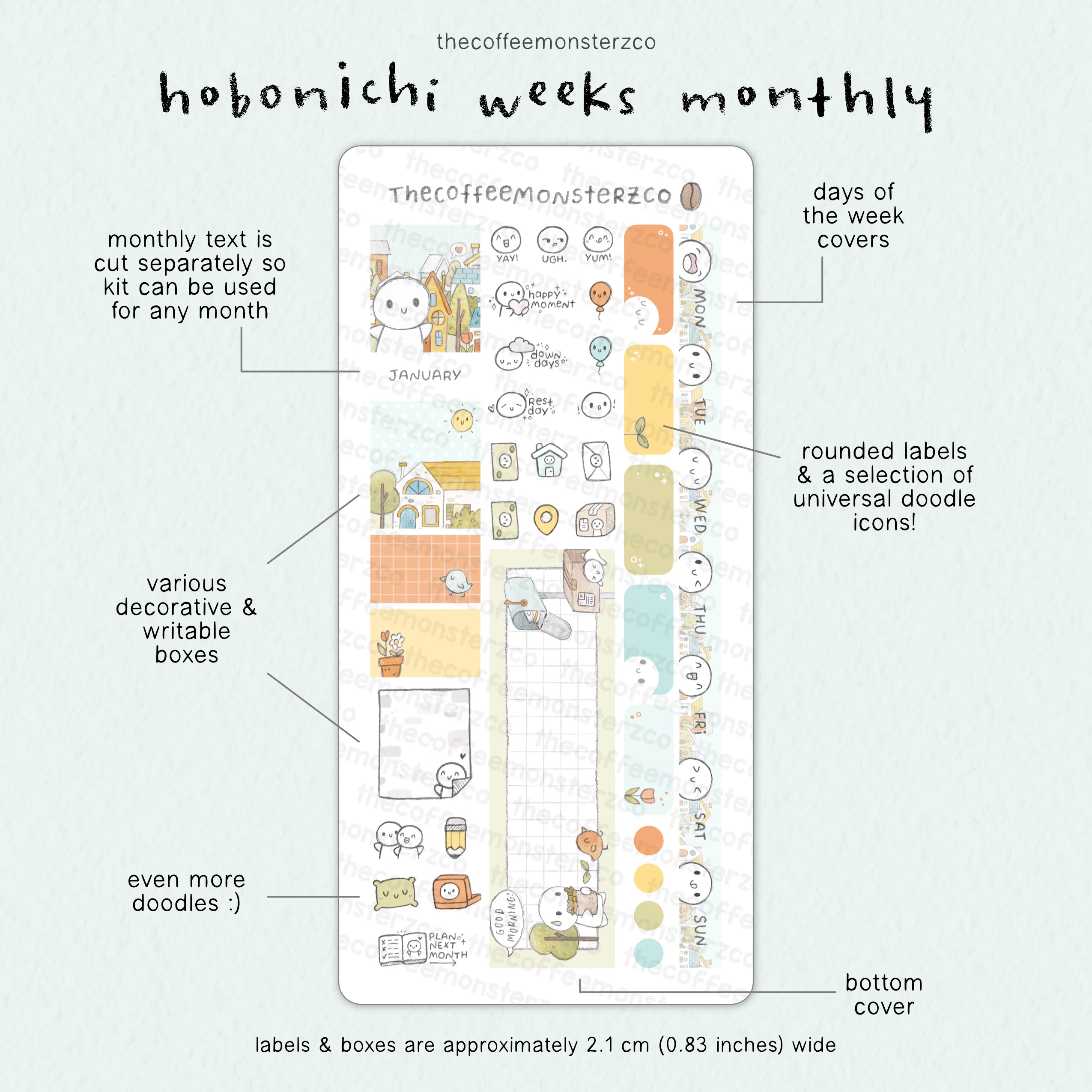 2026 Hobonichi Weeks Monthly Kits - Image 4