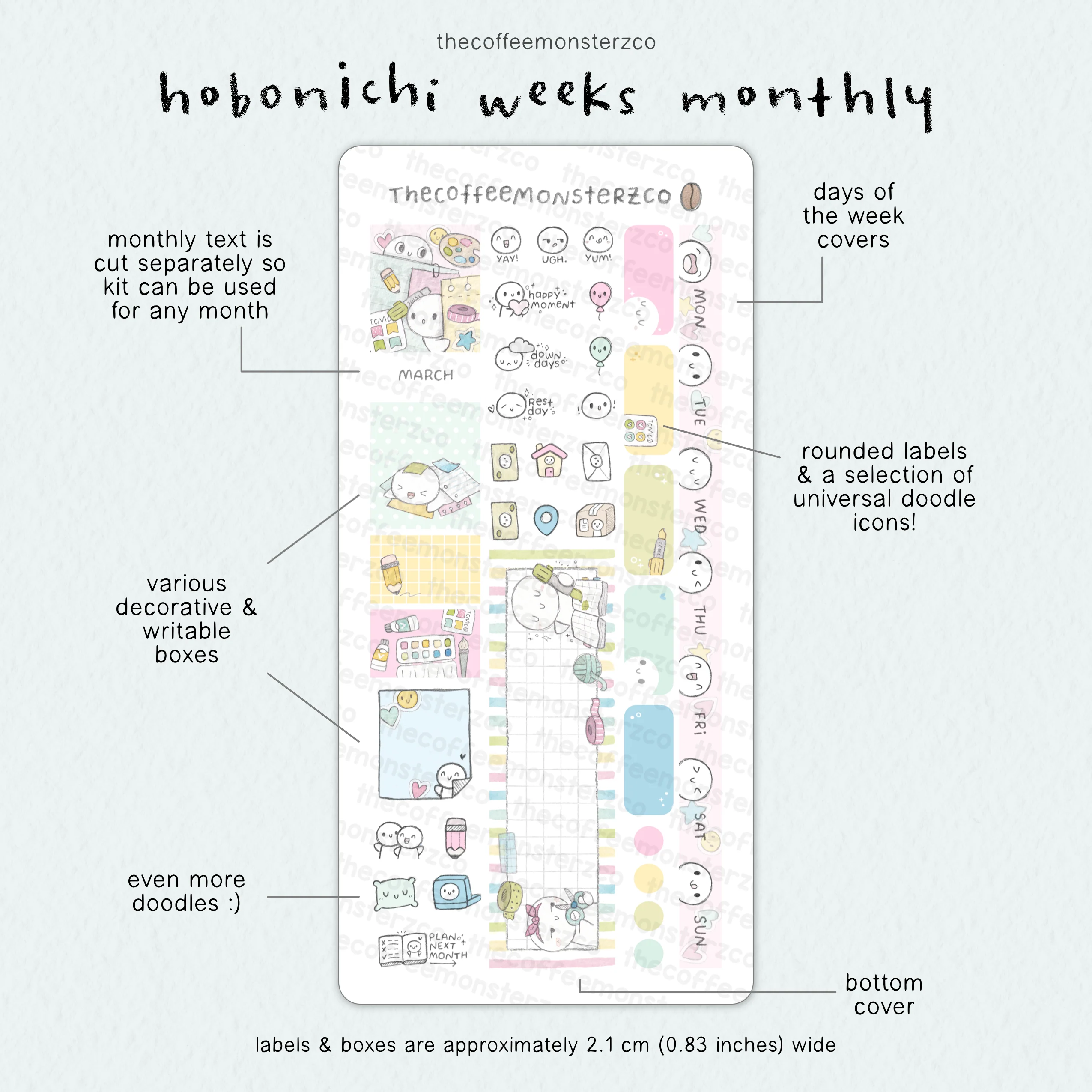 2026 Hobonichi Weeks Monthly Kits - Image 6