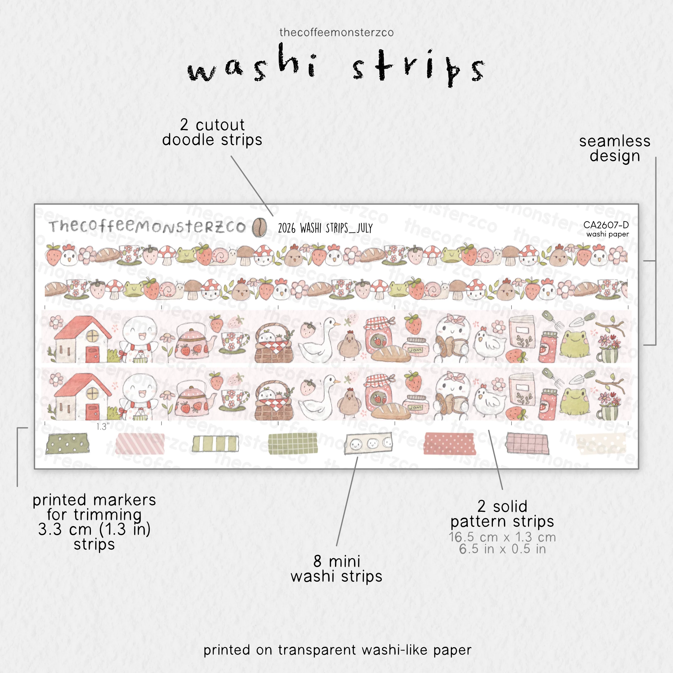 2026 Coordinating Washi Strips - Image 10