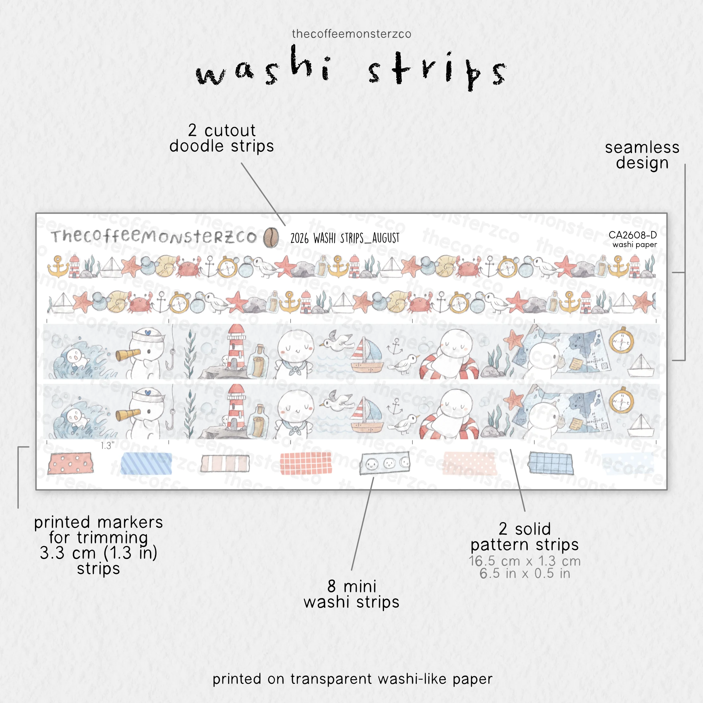 2026 Coordinating Washi Strips - Image 11
