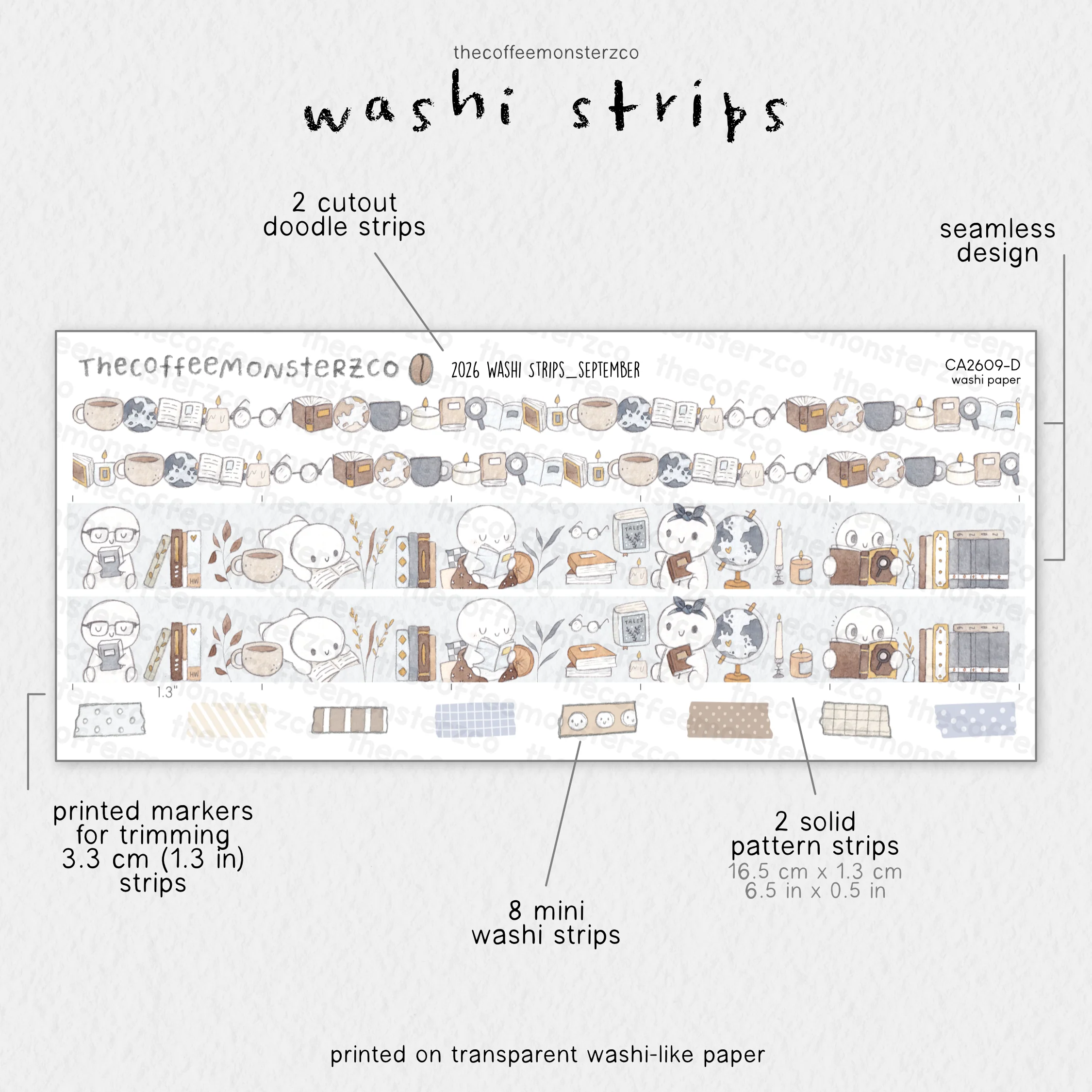 2026 Coordinating Washi Strips - Image 12