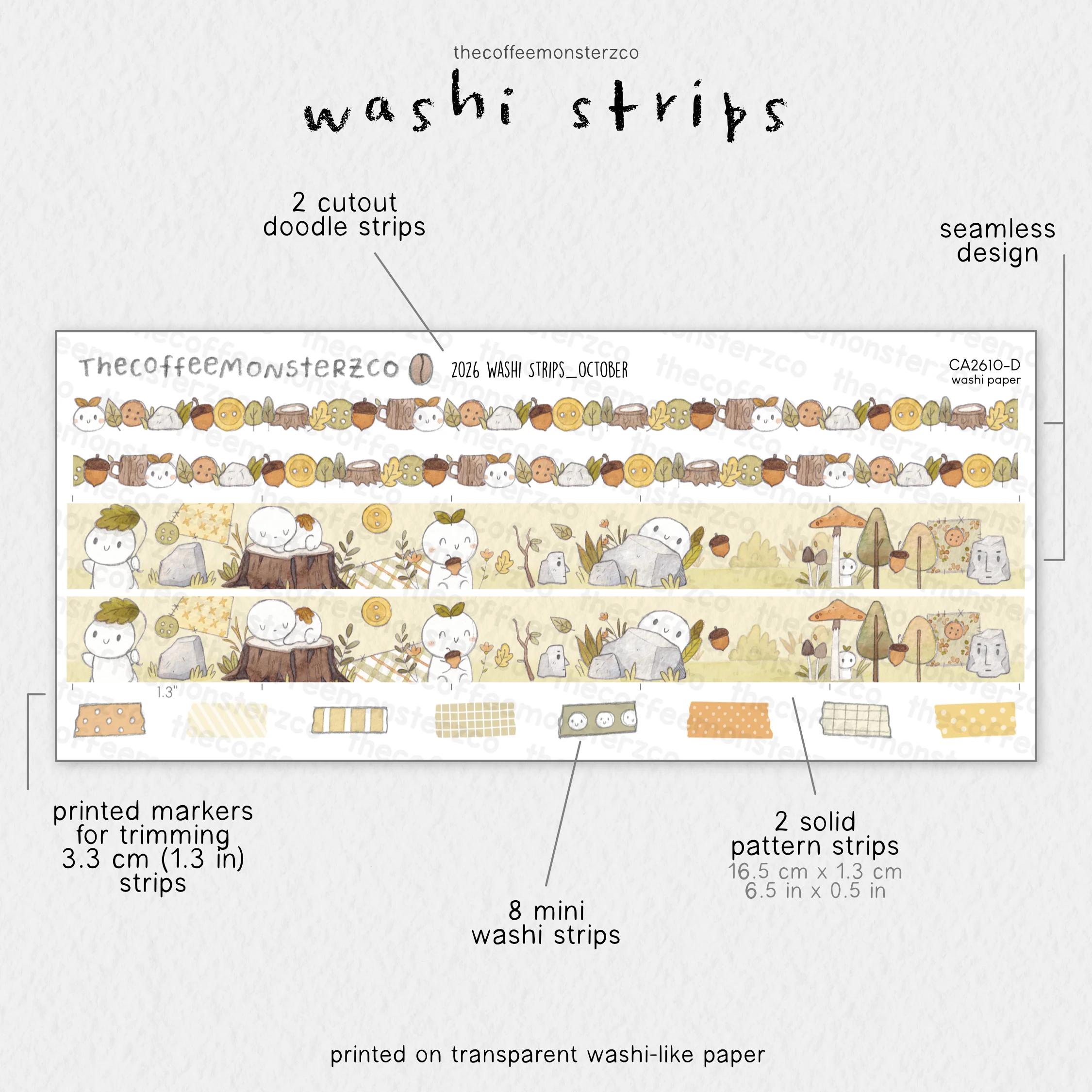 2026 Coordinating Washi Strips - Image 13