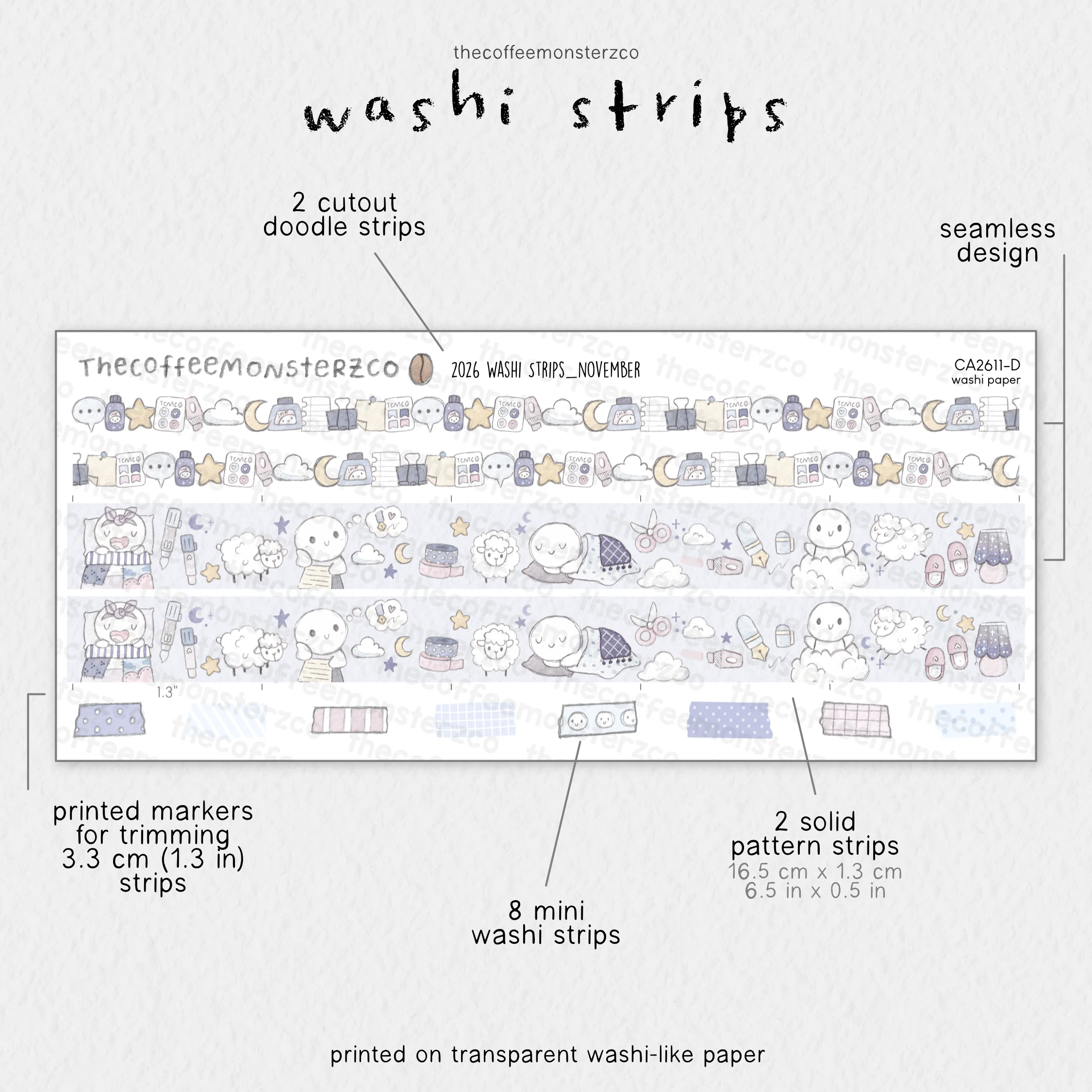 2026 Coordinating Washi Strips - Image 14