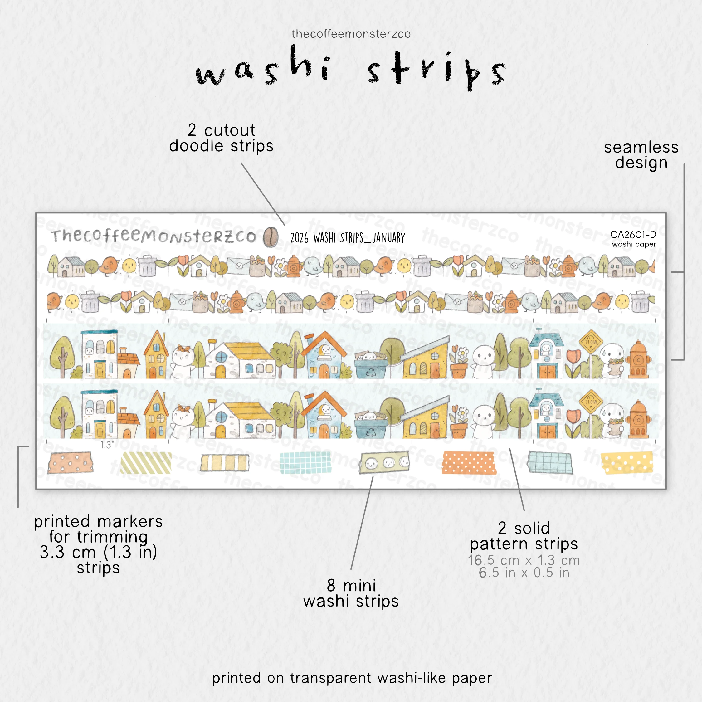 2026 Coordinating Washi Strips - Image 4