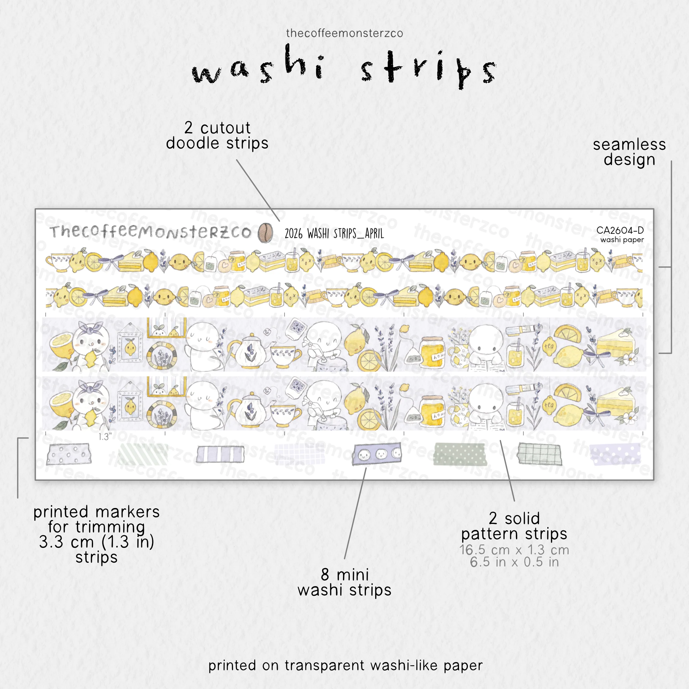 2026 Coordinating Washi Strips - Image 7