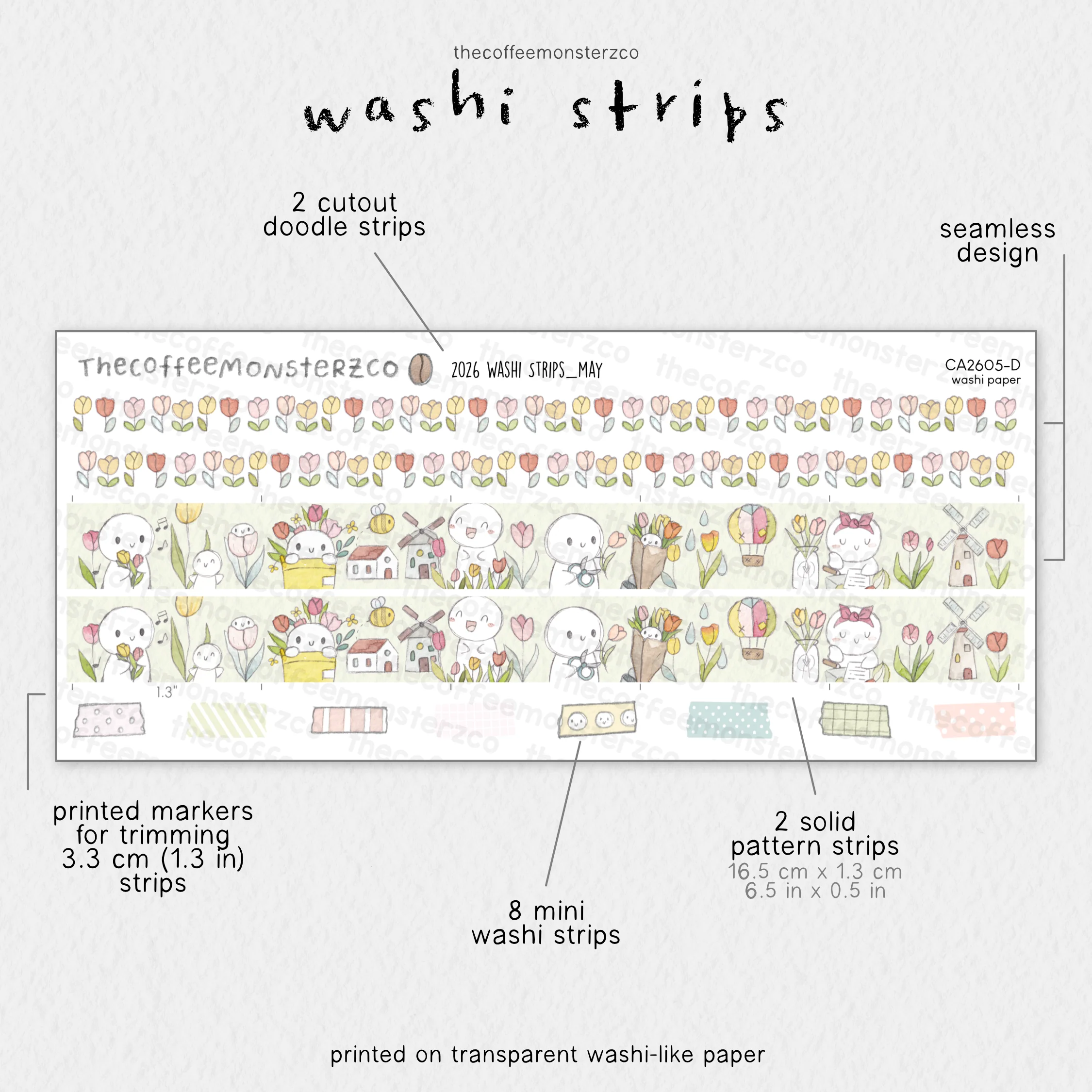 2026 Coordinating Washi Strips - Image 8