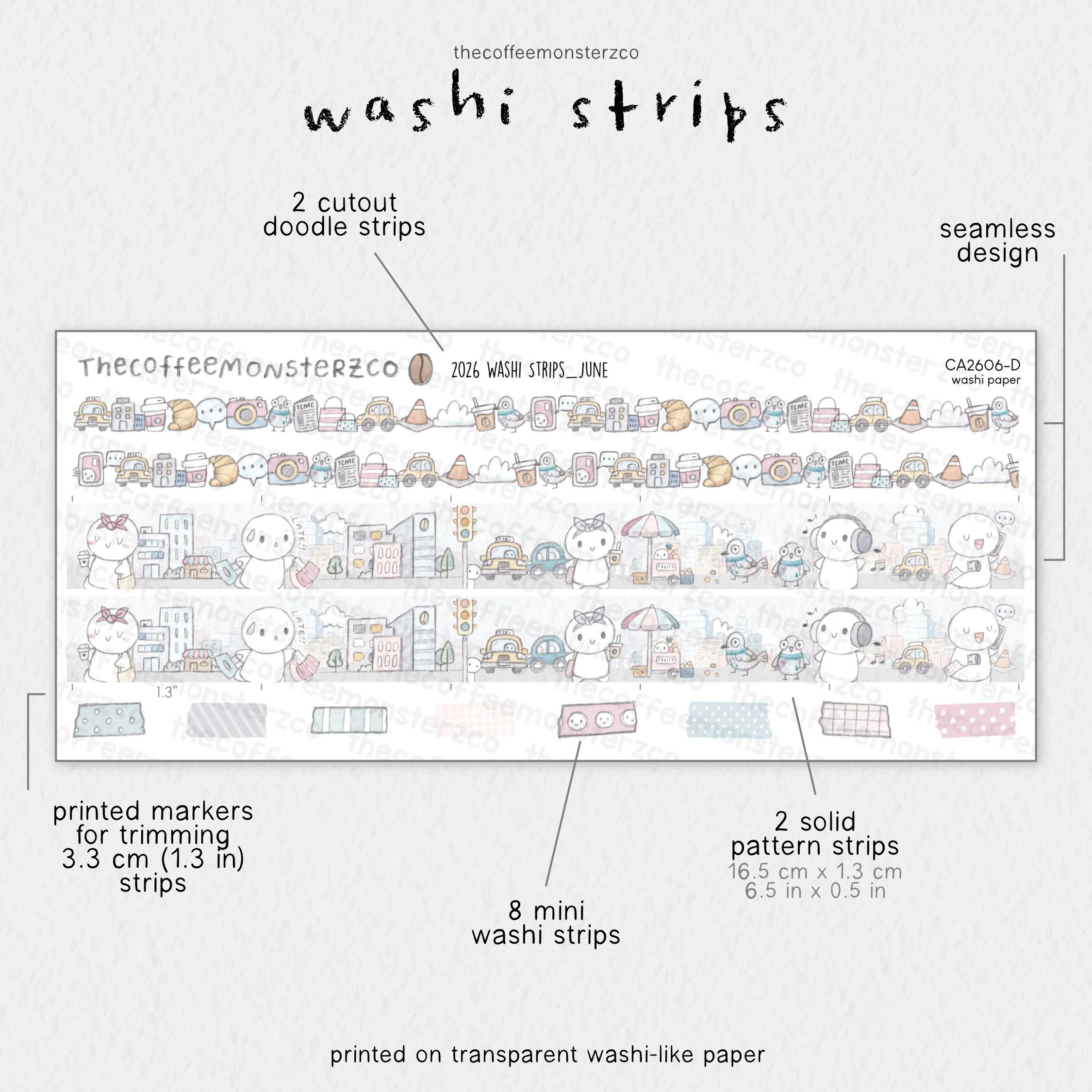 2026 Coordinating Washi Strips - Image 9