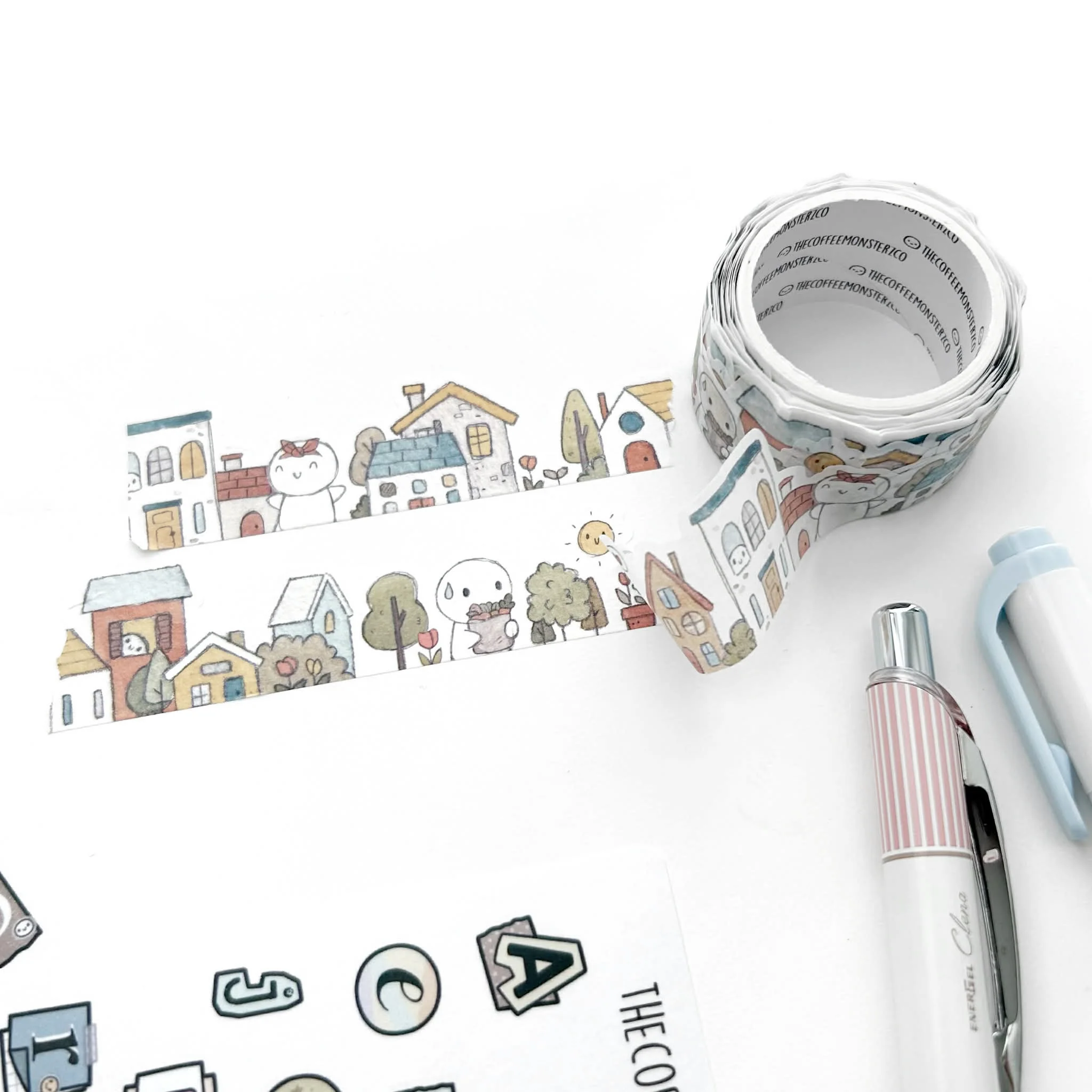 A Sunny Neighbourhood Die-Cut Washi Tape - 24mm