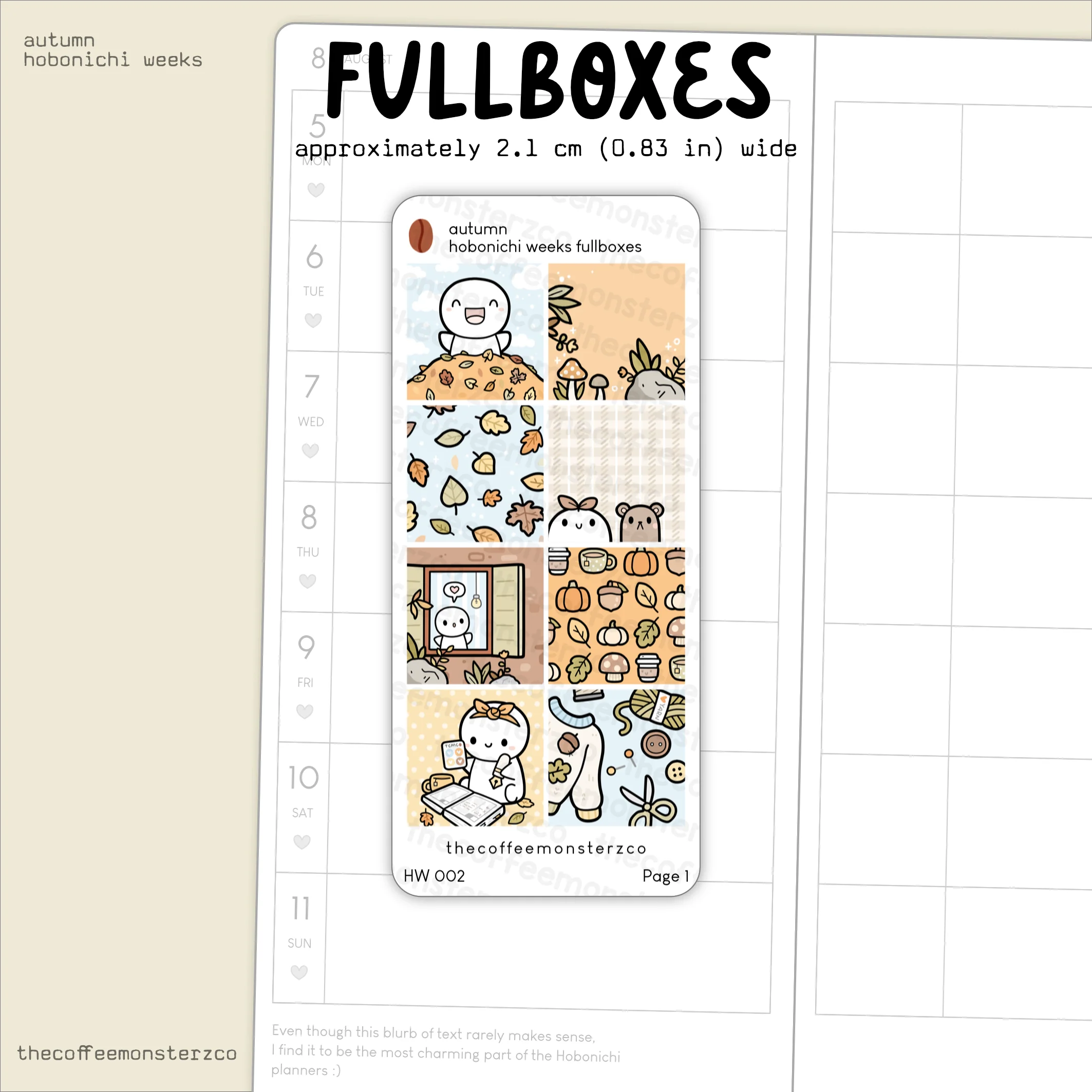 Autumn - Hobonichi Weeks Kit - Image 4