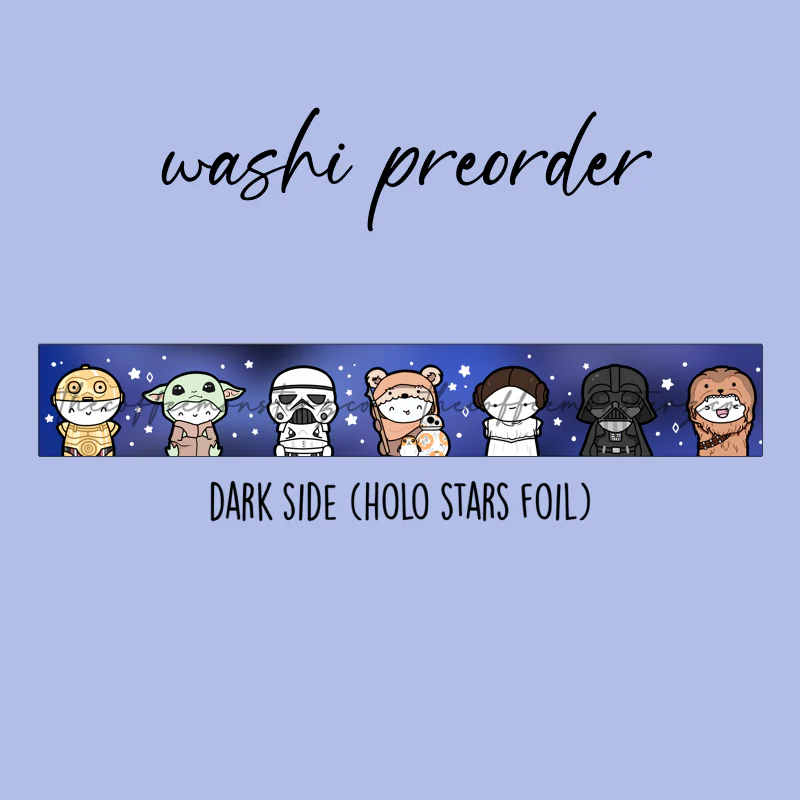 Dark Side Emoti Washi Tape - 15mm - Image 2