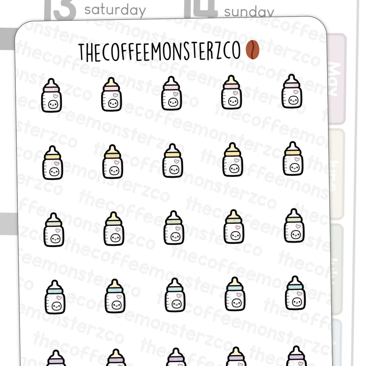 Baby Bottle Doodles