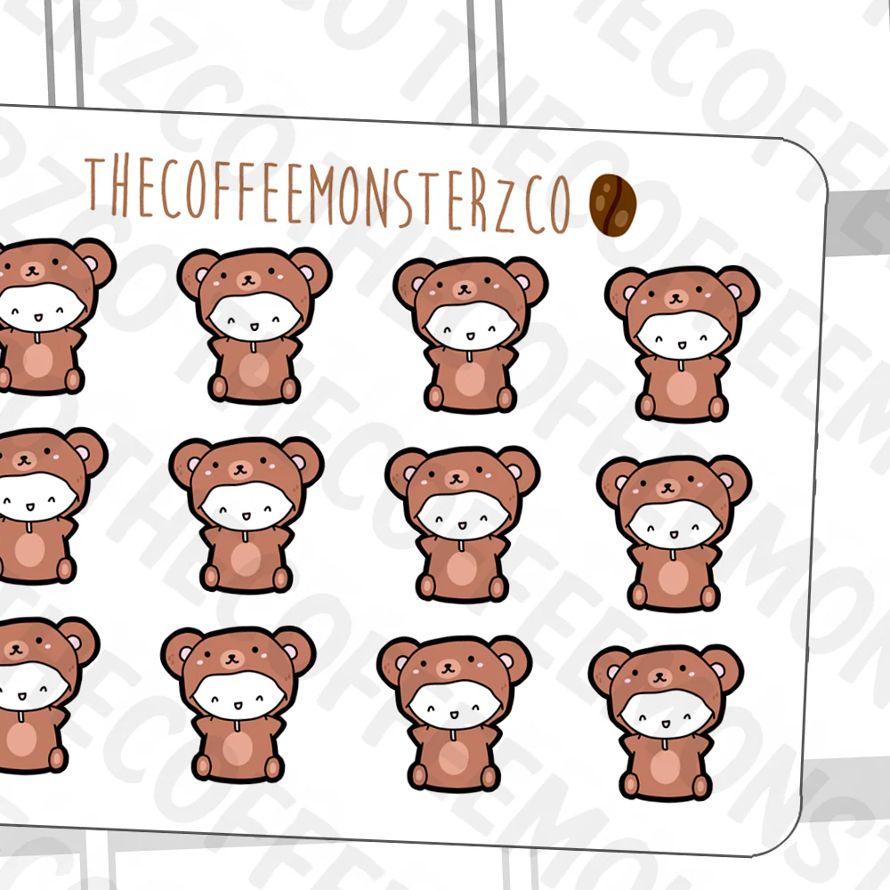Bear Onesie Emotis - Image 3