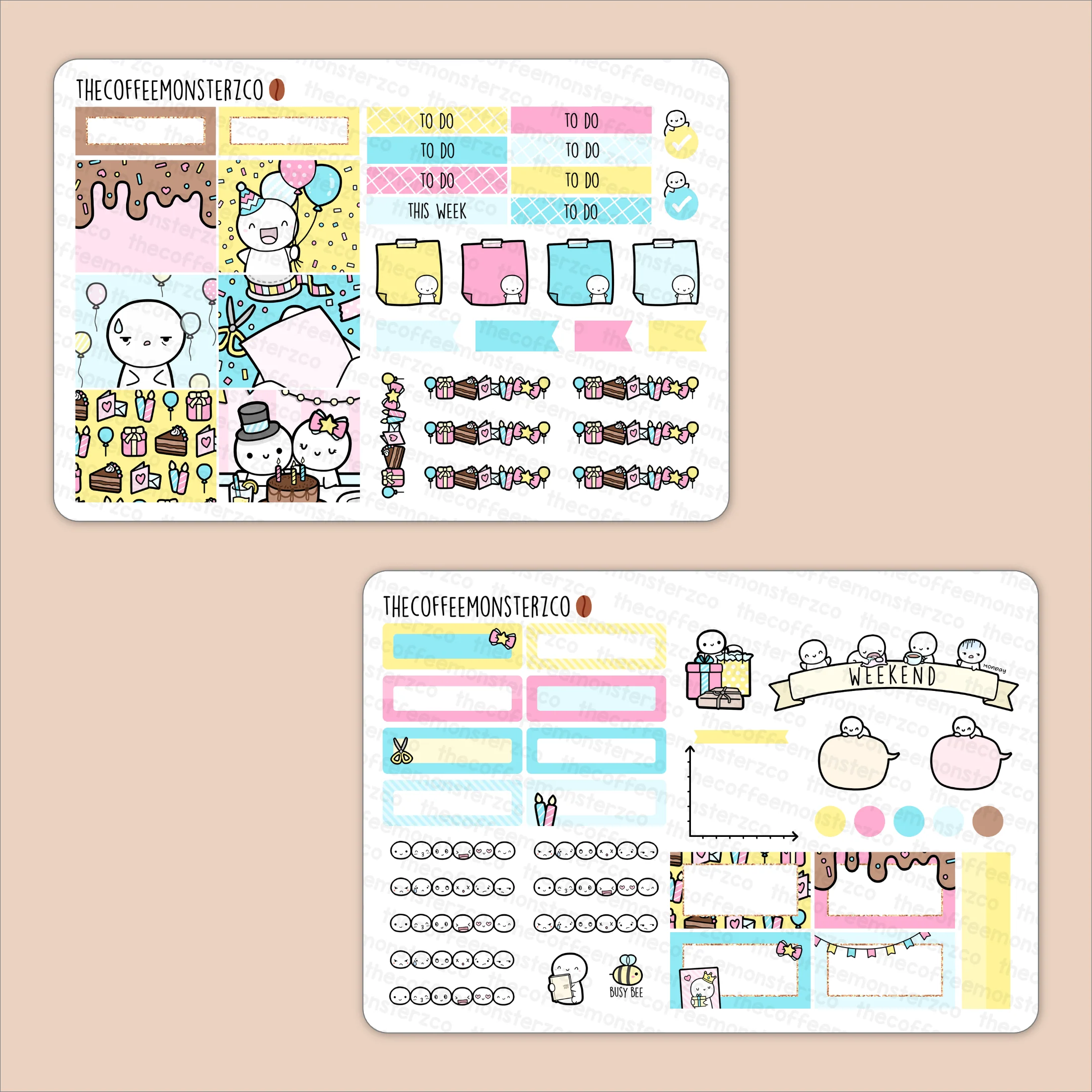 Birthday Bash Hobonichi Cousin Kit - Image 2