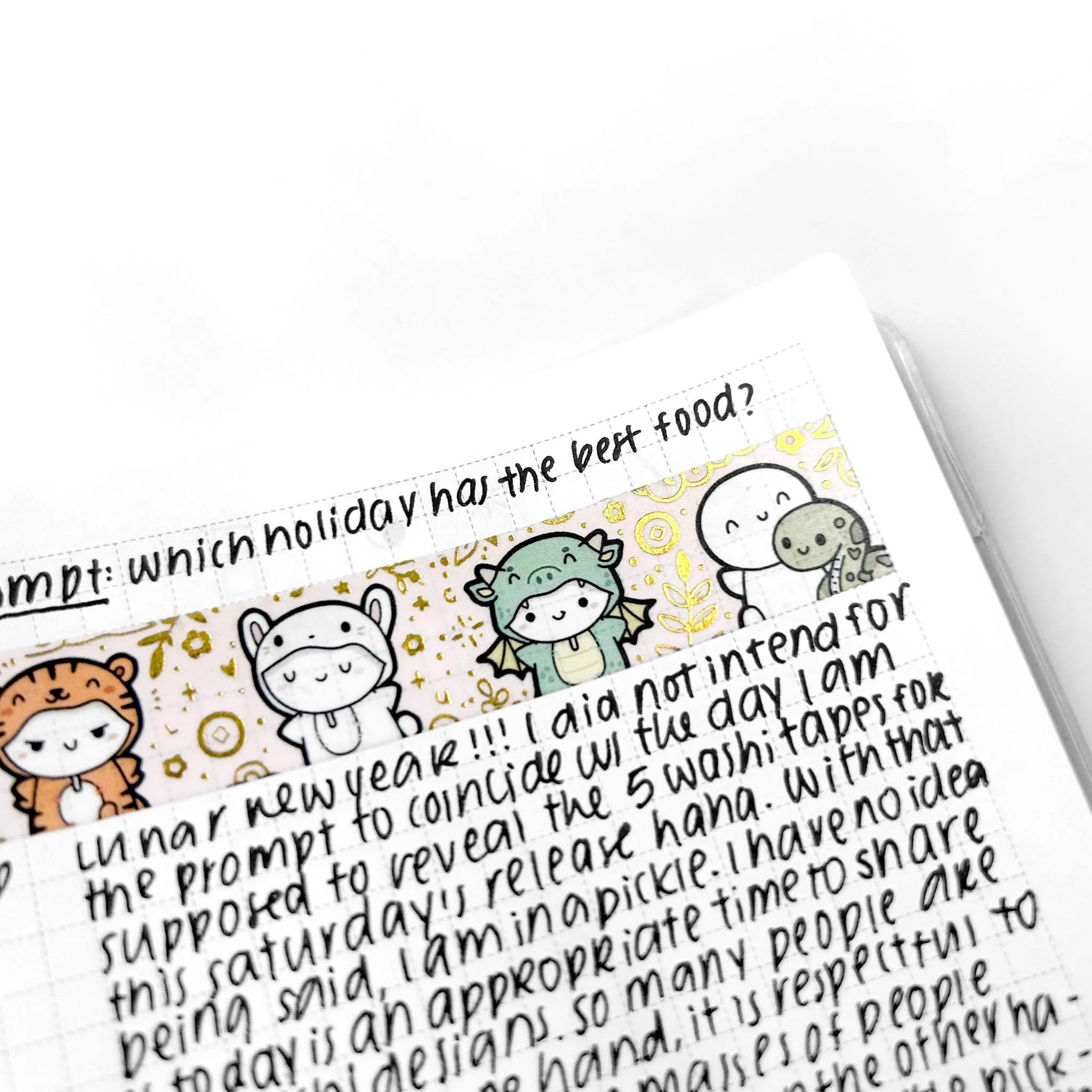Chinese Zodiac Emotis Washi Tape - 15mm - Image 2