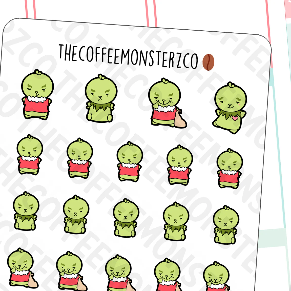 Christmas Grinch Emotis