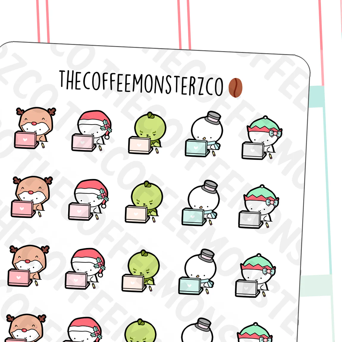 Christmas Working Emotis