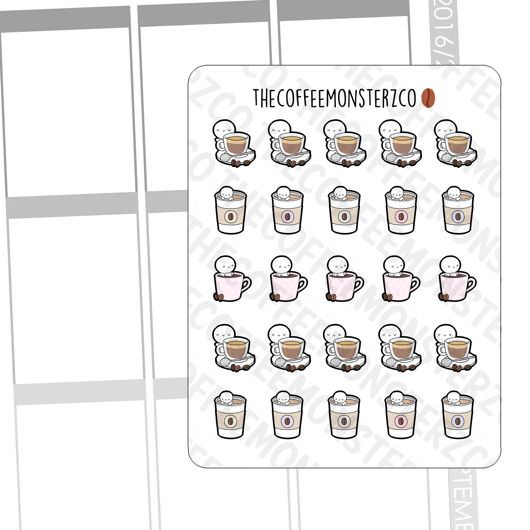 Coffee Time Emotis Sampler - Image 4
