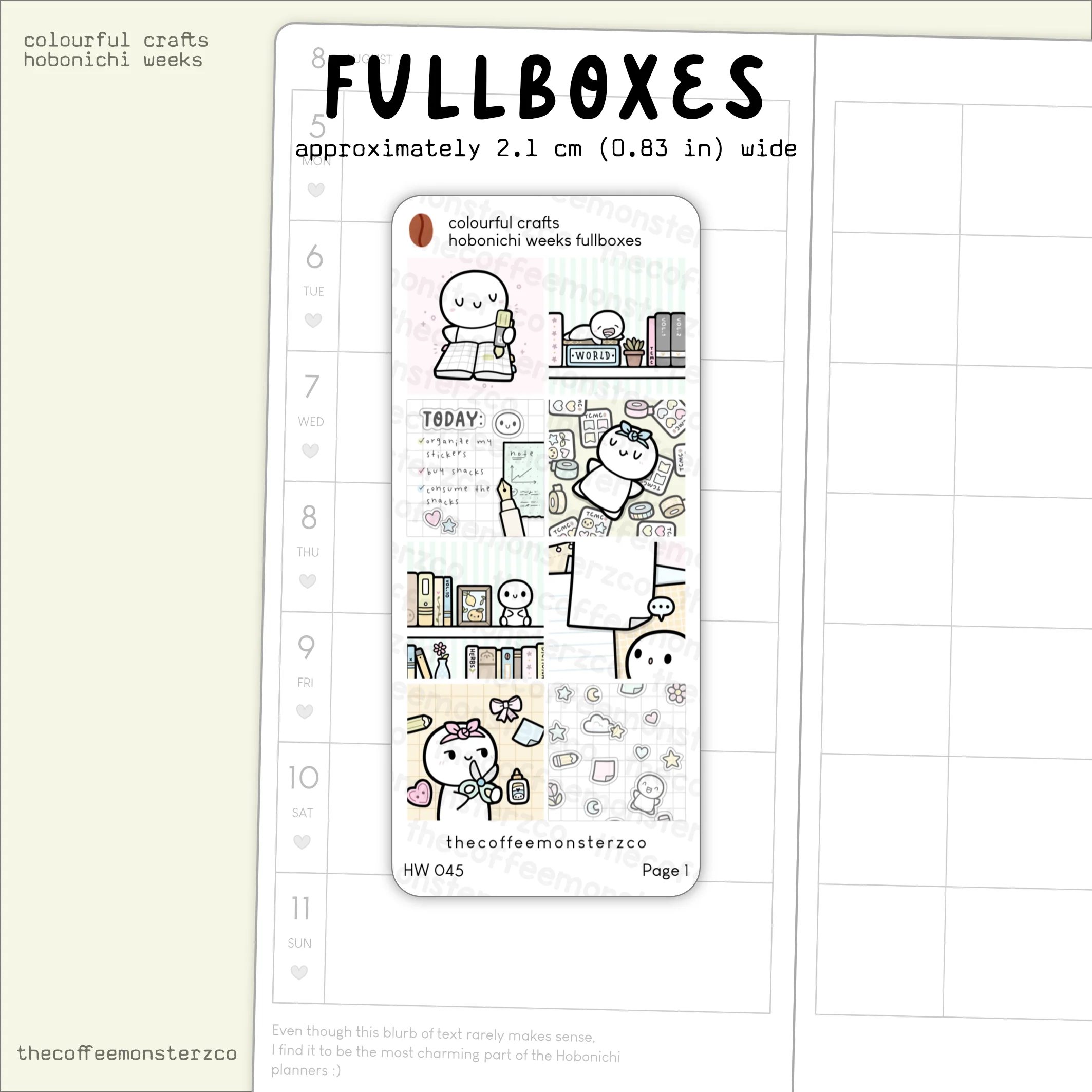 Colourful Crafts - Hobonichi Weeks Kit - Image 4