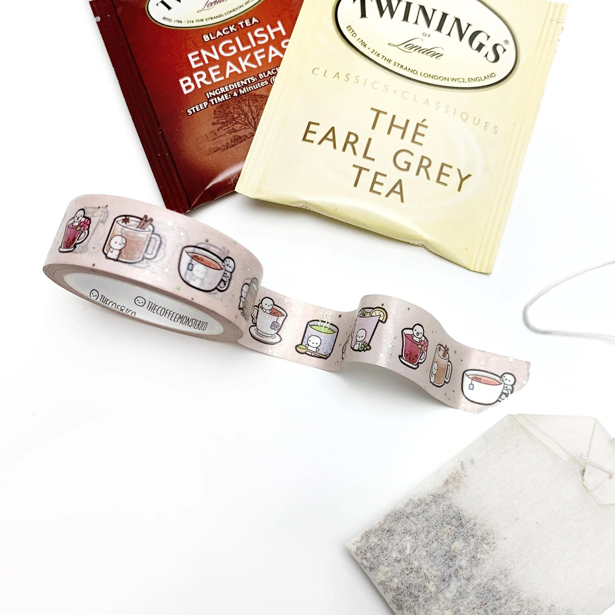 Tea Time Emoti Washi Tape - 15mm
