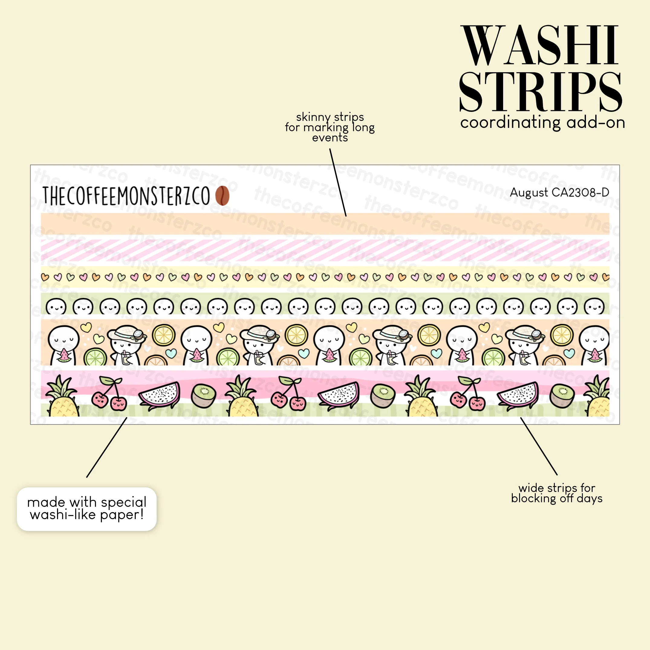2023 Coordinating Add-ons - Washi Strips Part 2 - Image 3