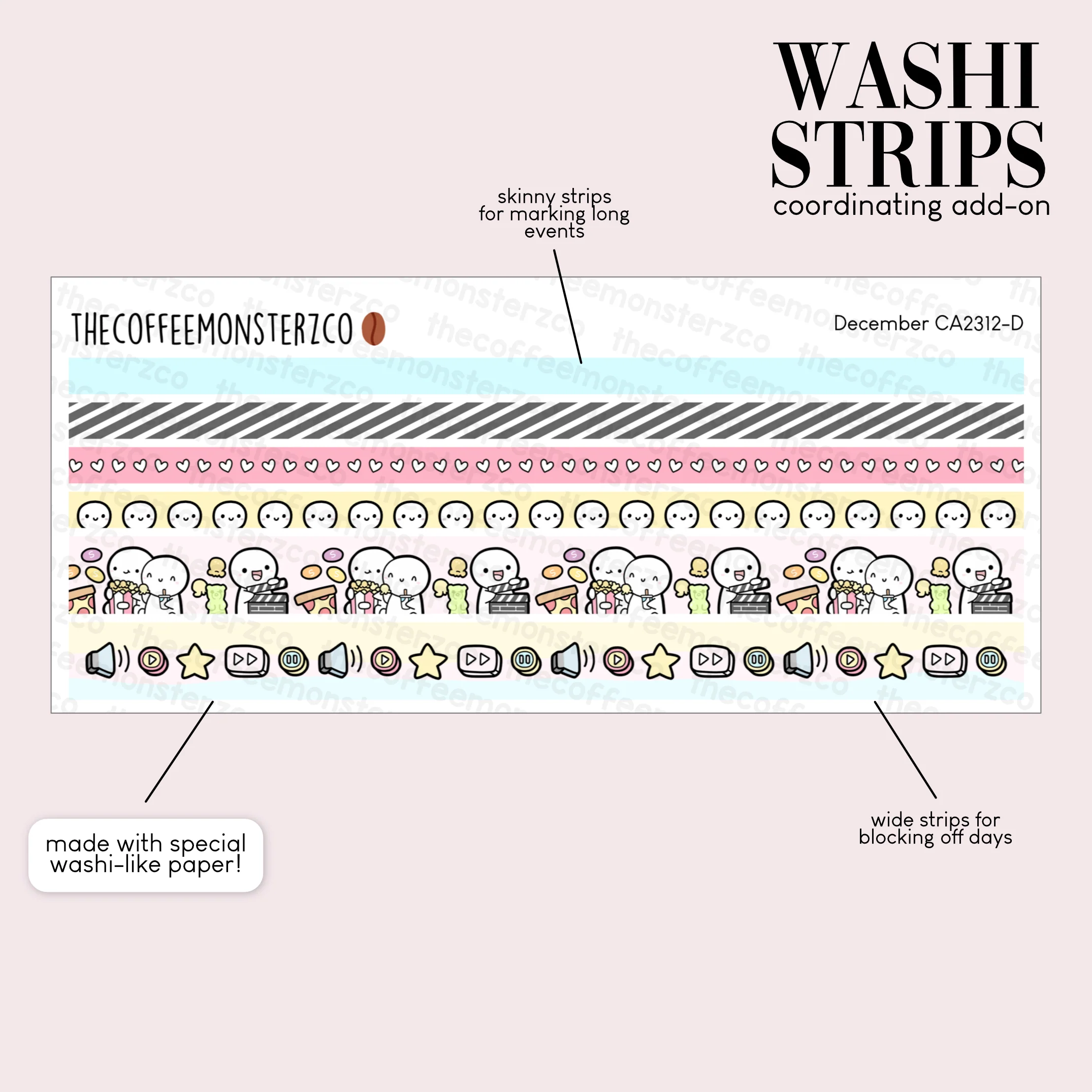 2023 Coordinating Add-ons - Washi Strips Part 2 - Image 7