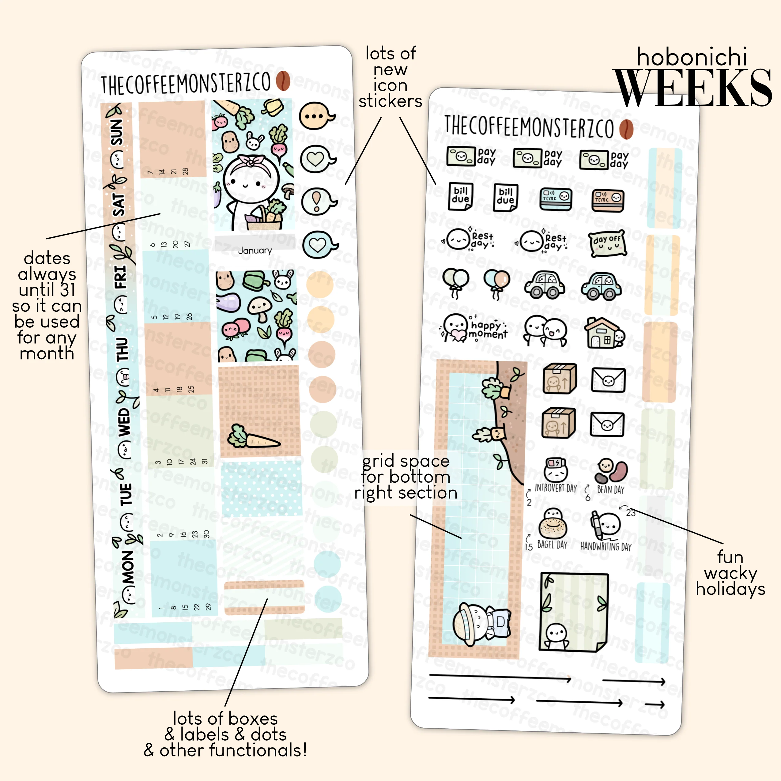 2023 Hobonichi Weeks Monthly Kits - Part 1 - Image 2