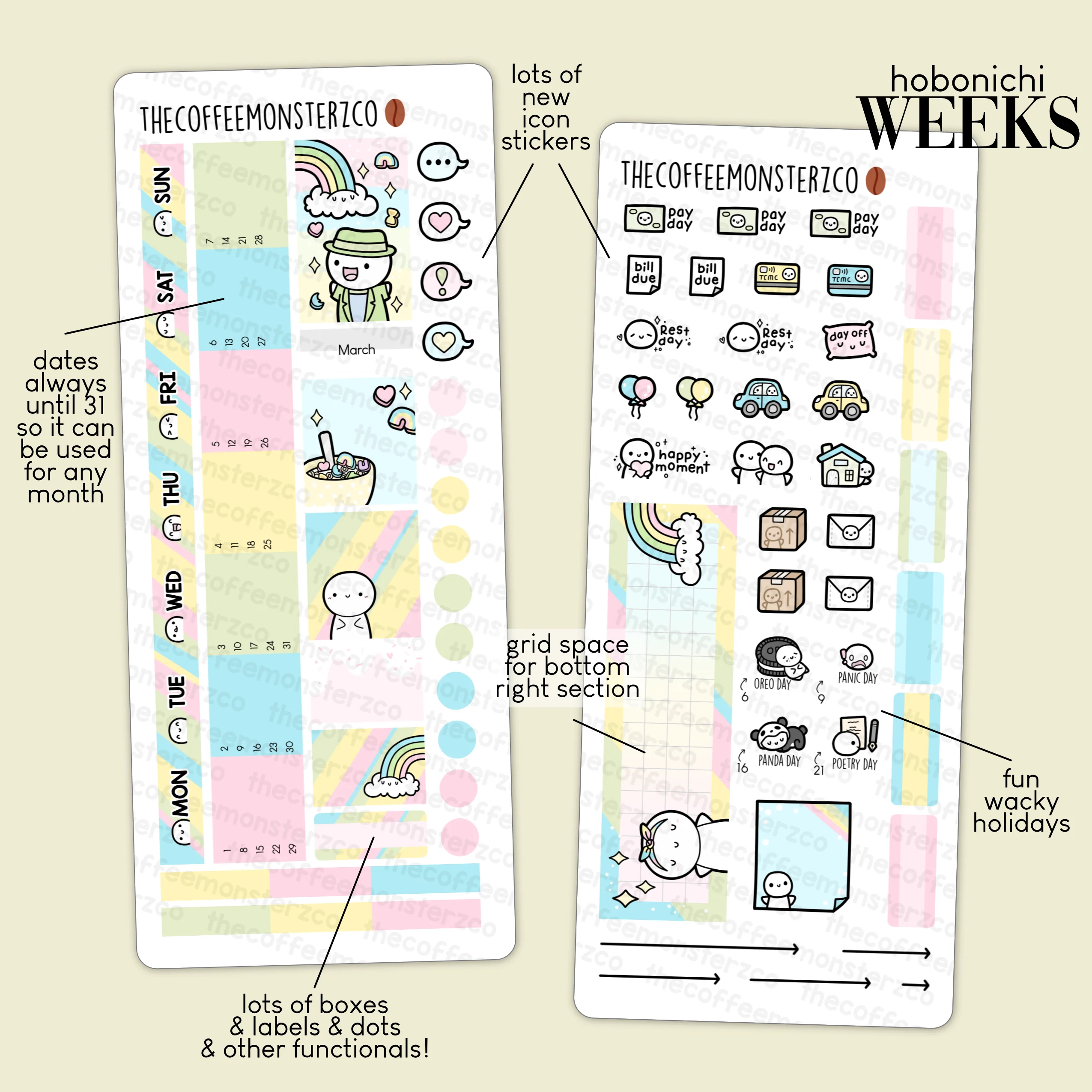 2023 Hobonichi Weeks Monthly Kits - Part 1 - Image 4